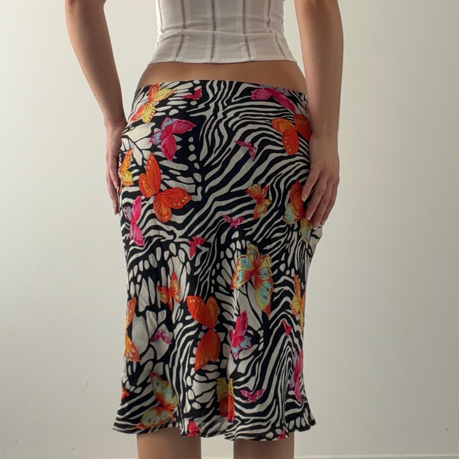 Lily Butterfly Midi Skirt | S