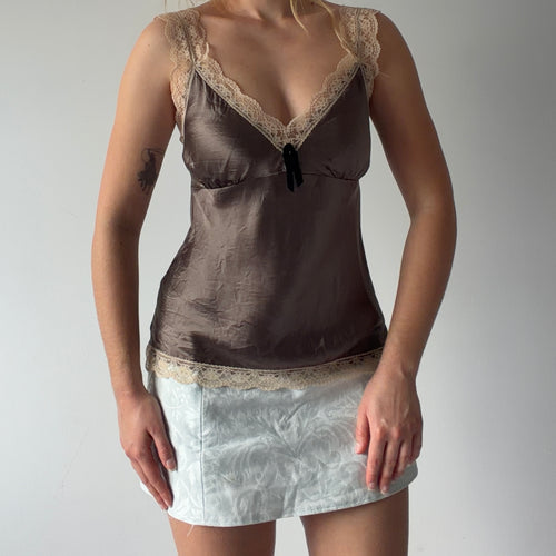 Gold Hawk Silk Lace Cami | S