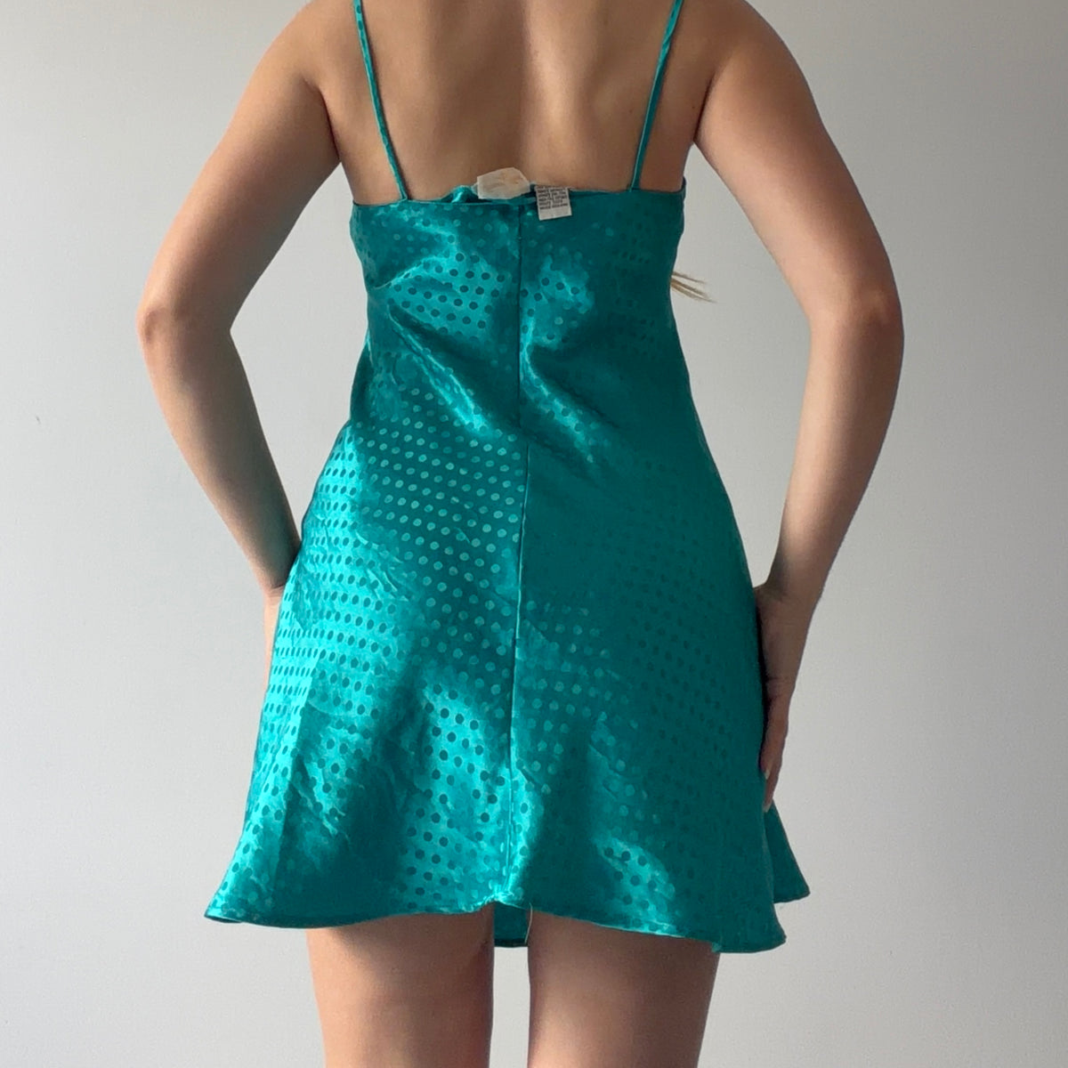 Inner Most Satin Polka Dot Slip | S
