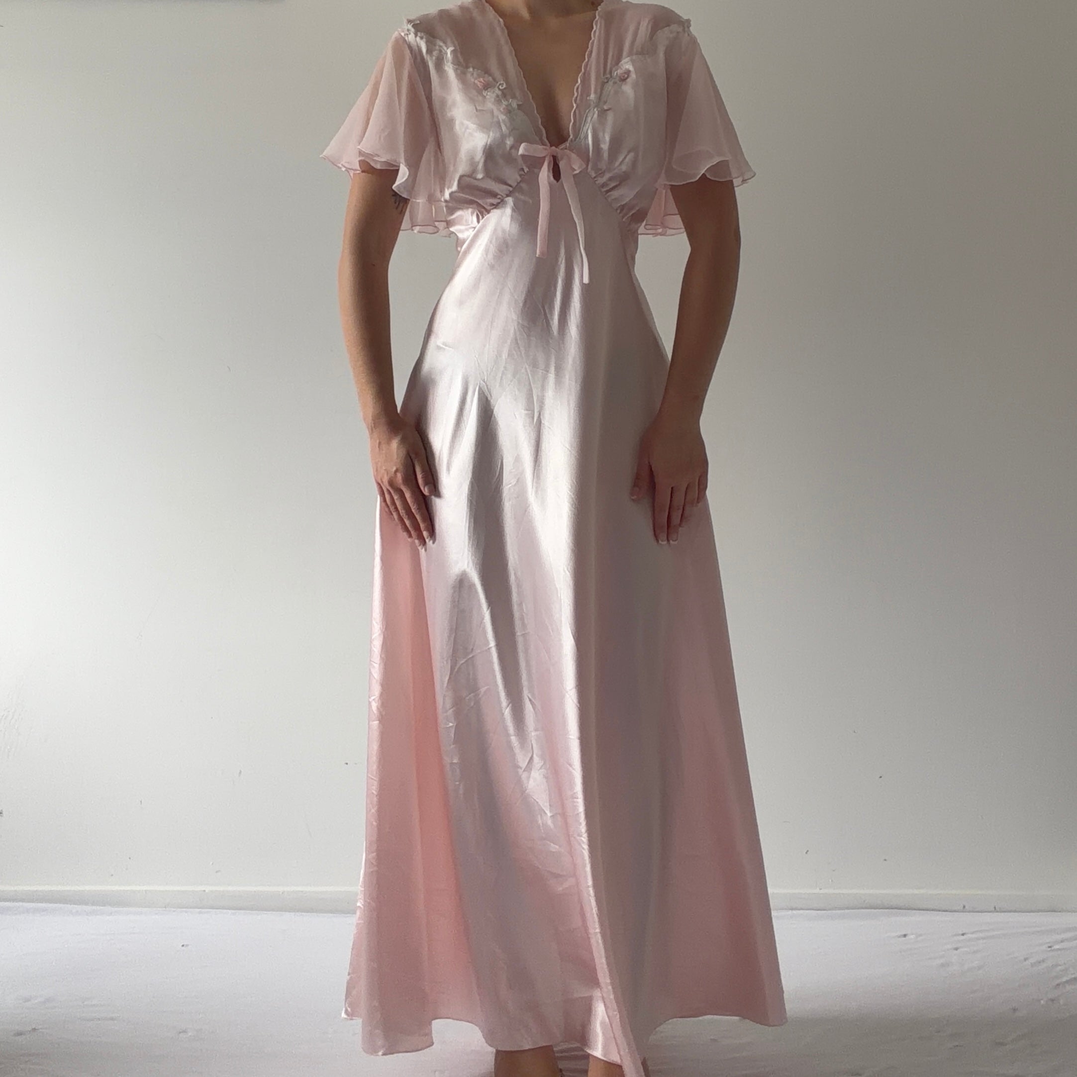 Victoria's Secret Gold Label Satin Maxi | M