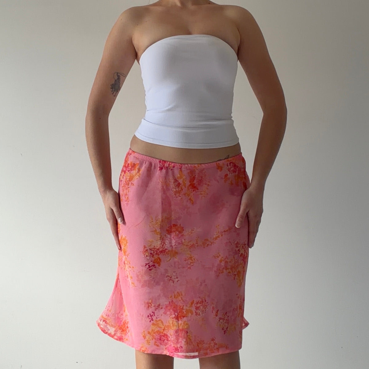 Tailor Floral Midi Skirt | 8-10