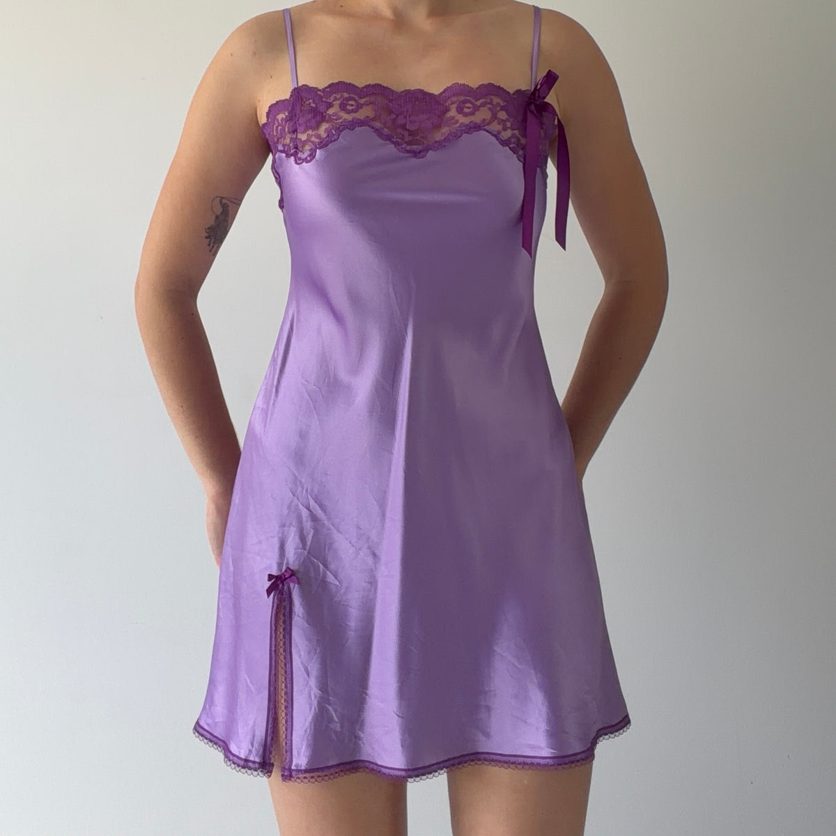 05 Victoria's Secret Slip Dress | M | Purple