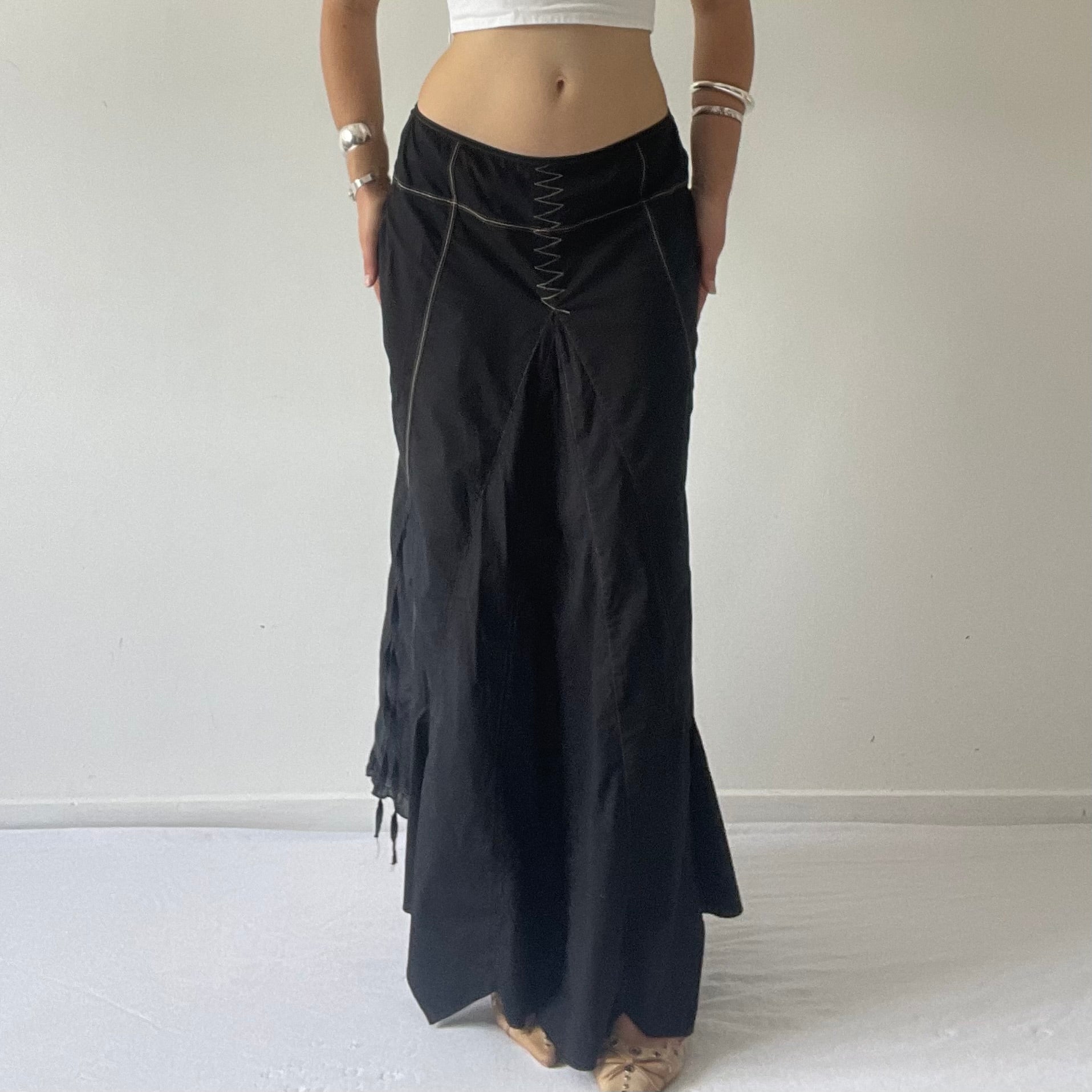 Grace Hill Contrast Midi Skirt | 8-10