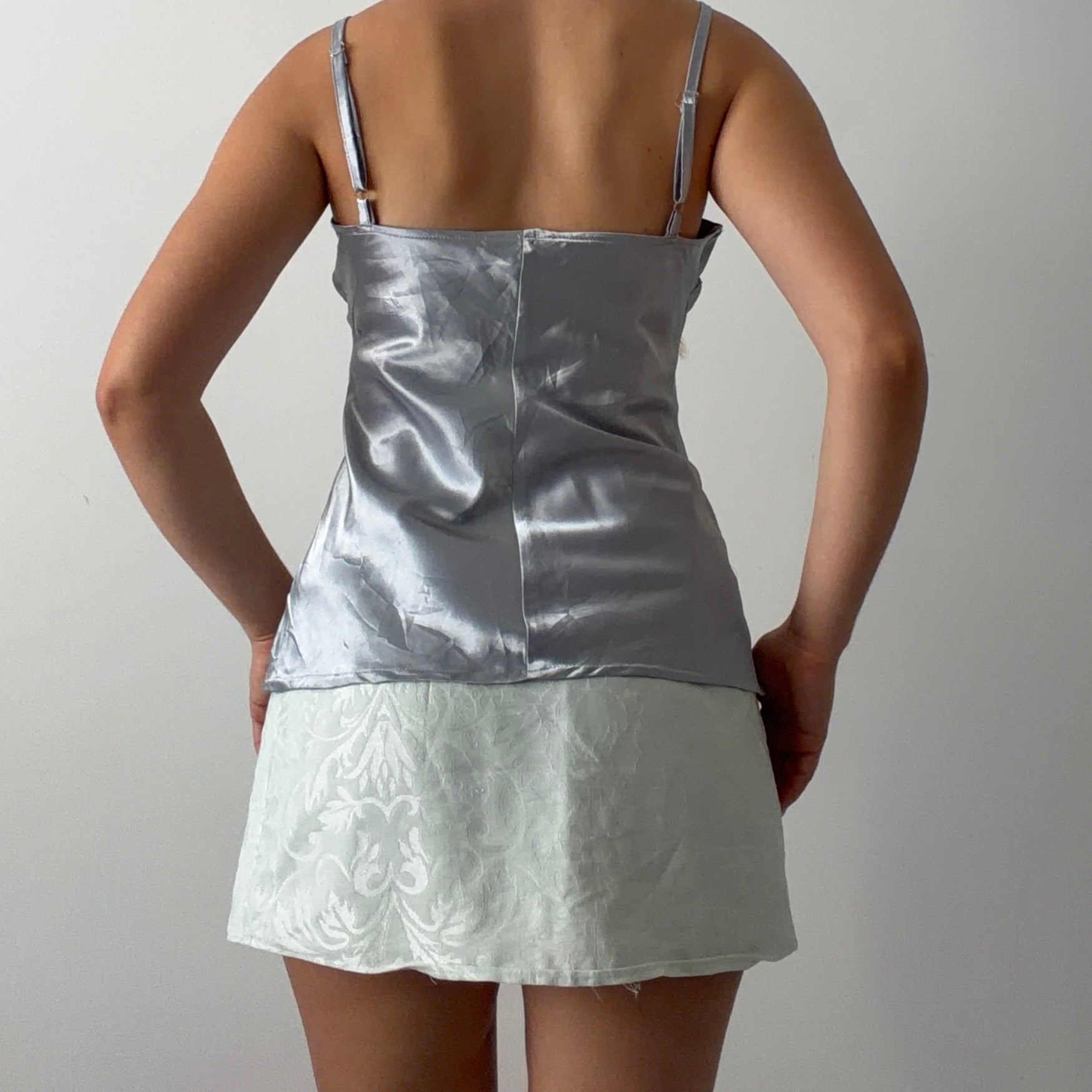 LA City Satin Babydoll Top | S