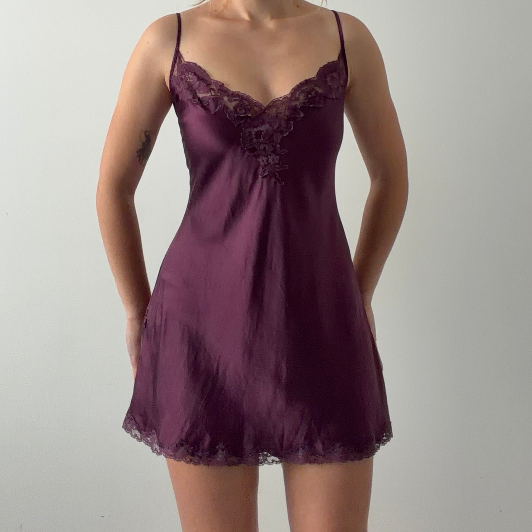 Victoria's Secret 2002 Silk Mini Slip Dress | M