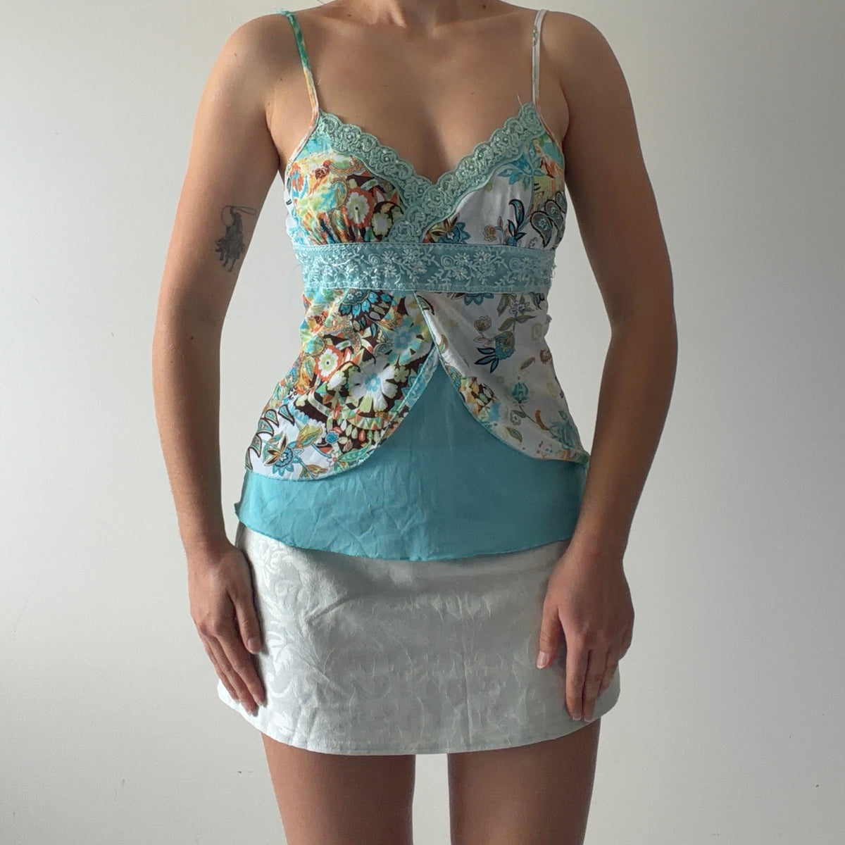 Anxiety Beaded Babydoll Cami | S