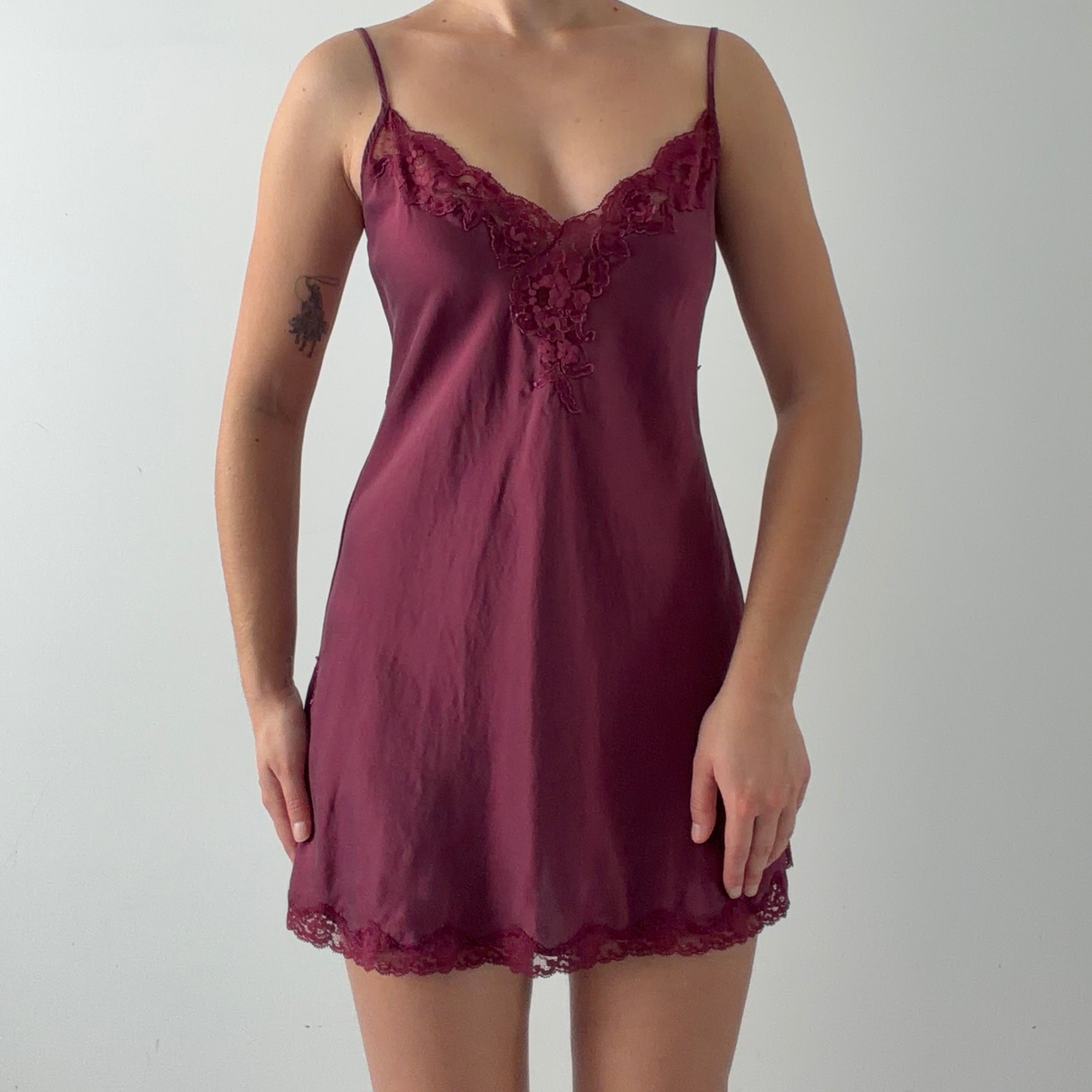 Victoria's Secret 2002 Silk Mini Slip Dress | S