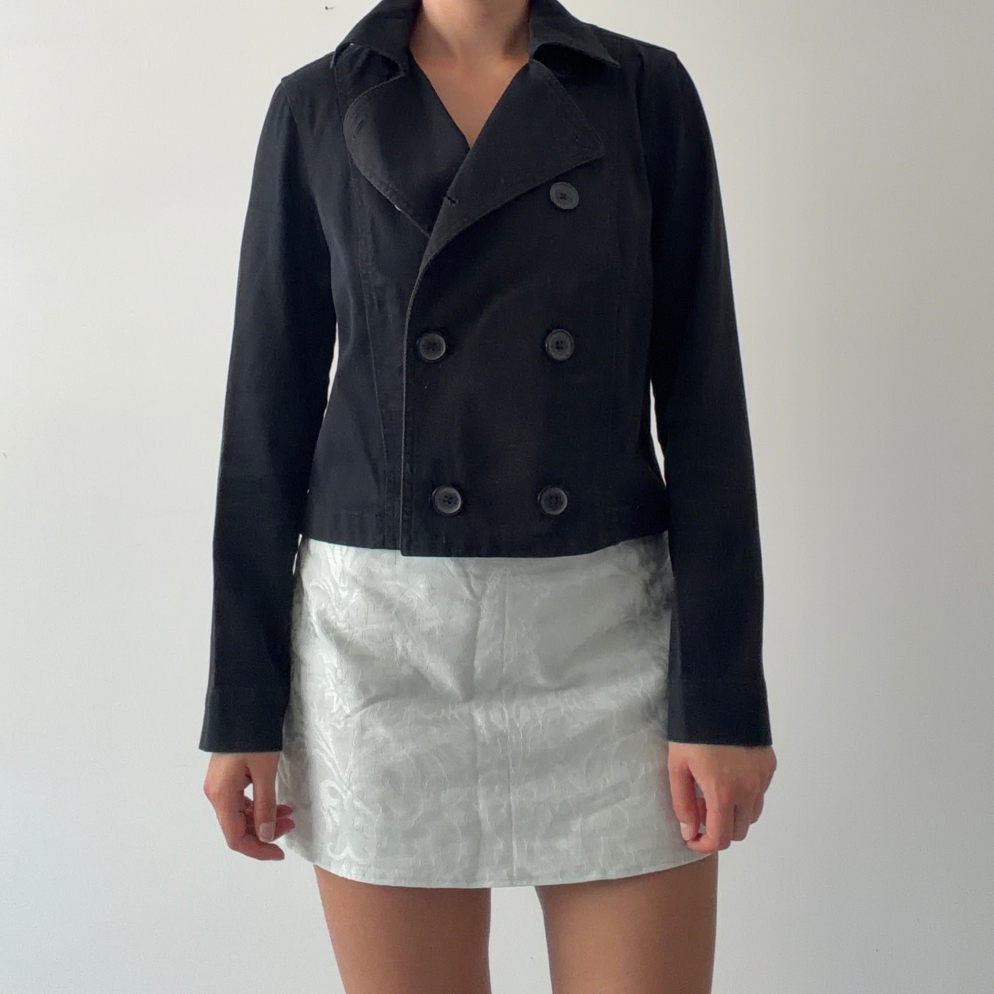 Gap Button Up Peacoat | 6-8