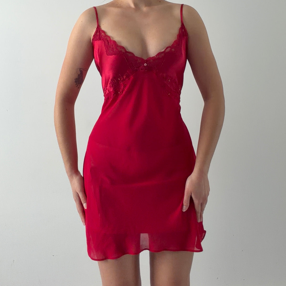 California Dynasty Beaded Slip Dress | 10-12