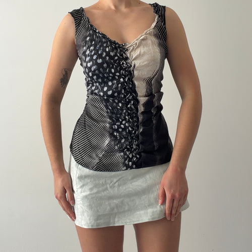 Silk Scoop Ruched Cami | S