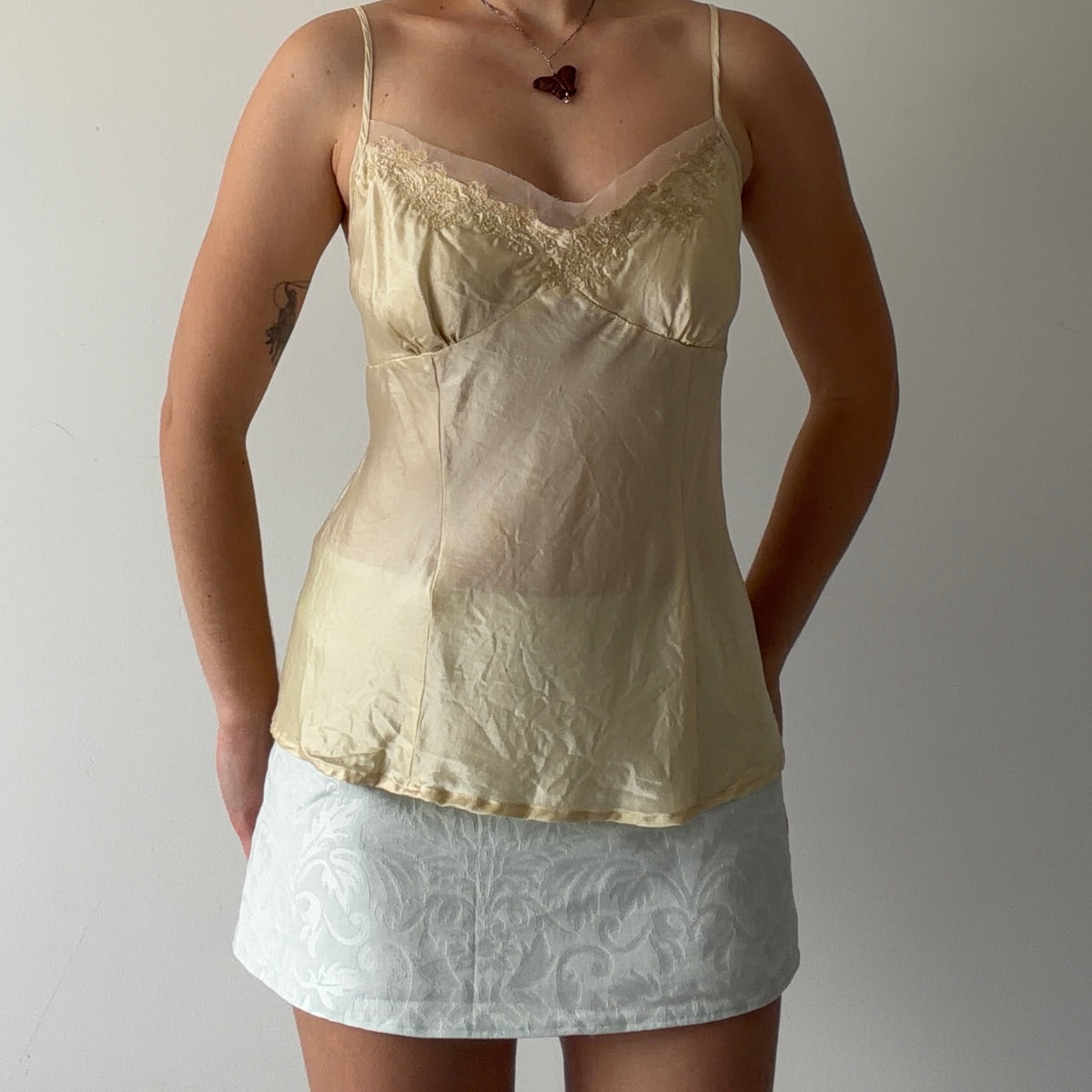 Cotton Express Silk Cami Top | L