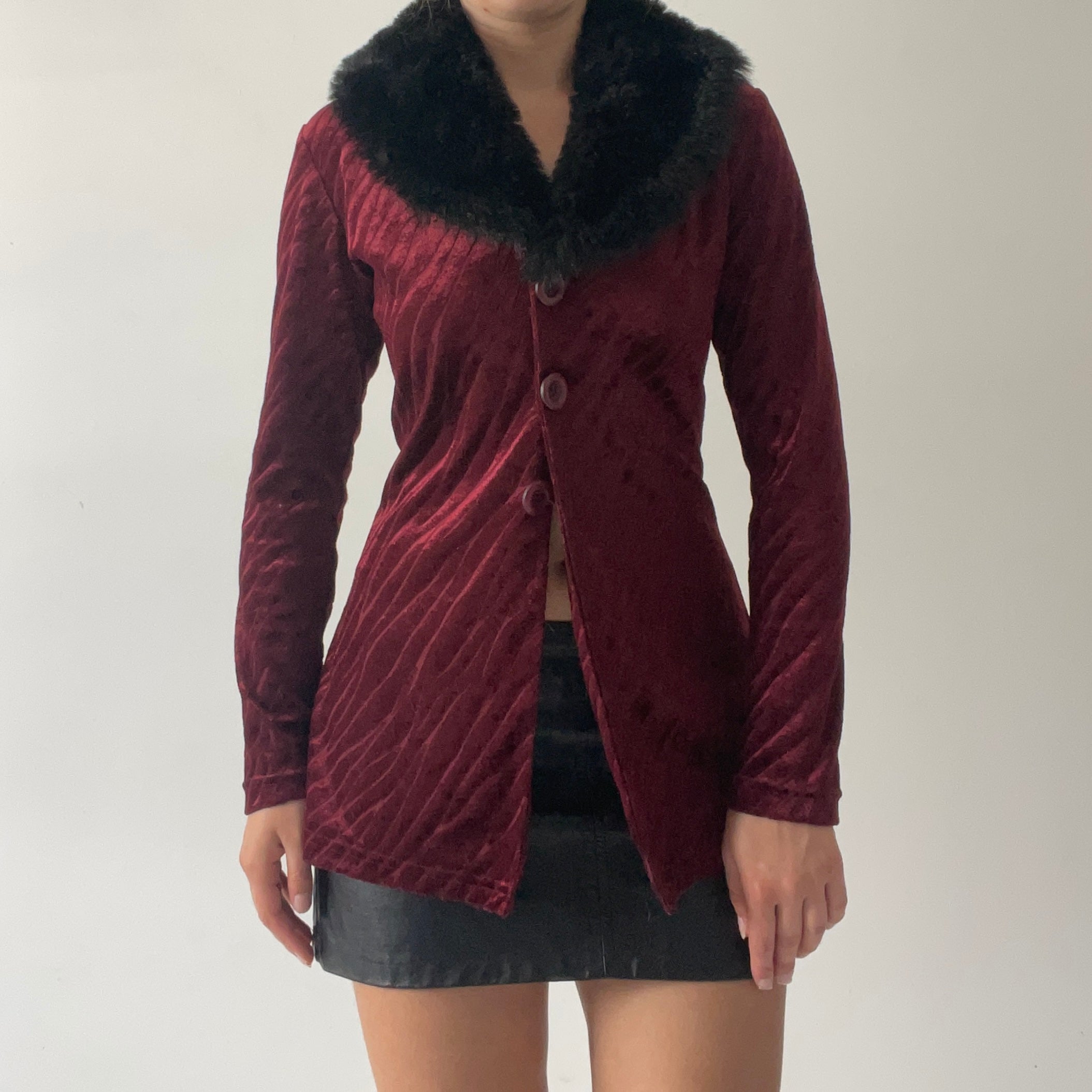 Pto Faux Fur Velvet Cardi | Made in Australia | M