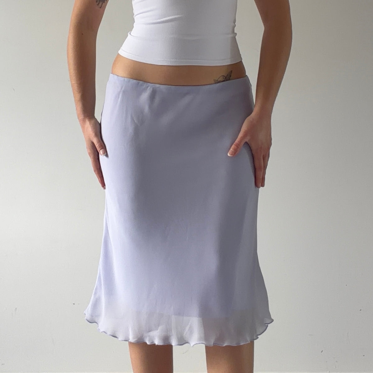 Tailor Lilac Midi Skirt | S-M
