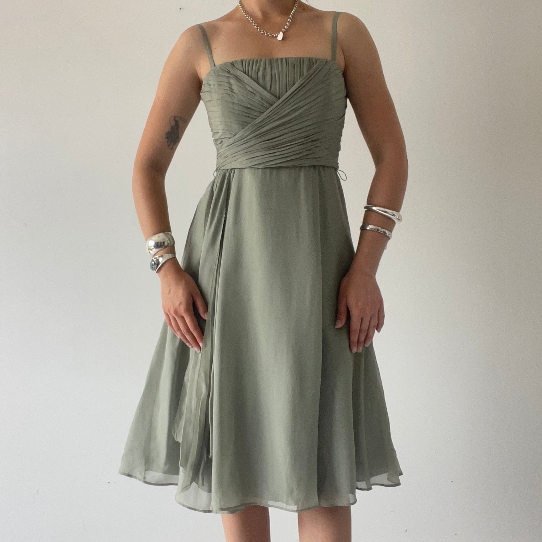 Coast 100% Silk Midi Dress | 10-12