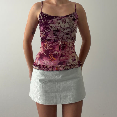 Un Deux Trdis Babydoll Mesh Cami | M