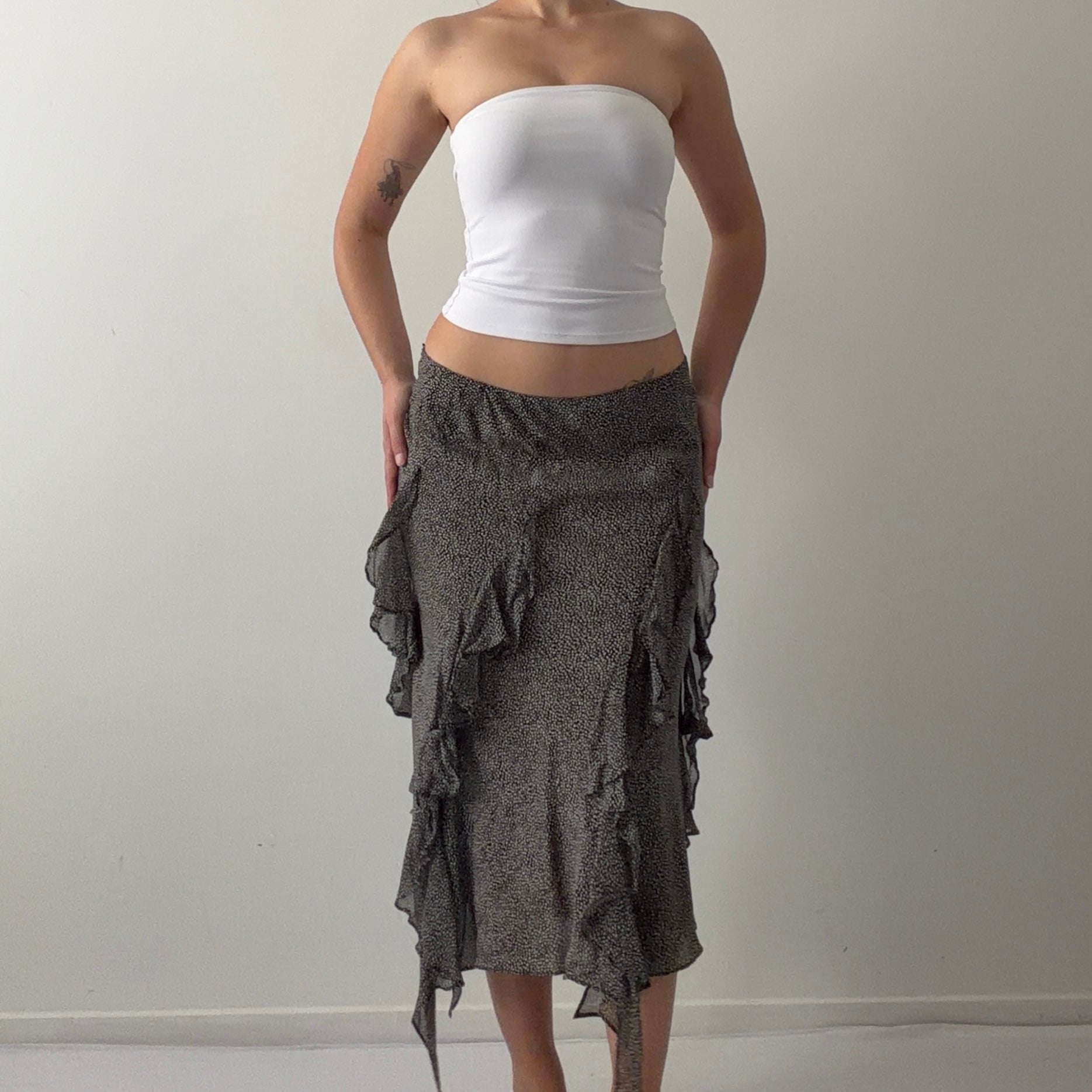 Ruffle Midi Skirt | 6-8