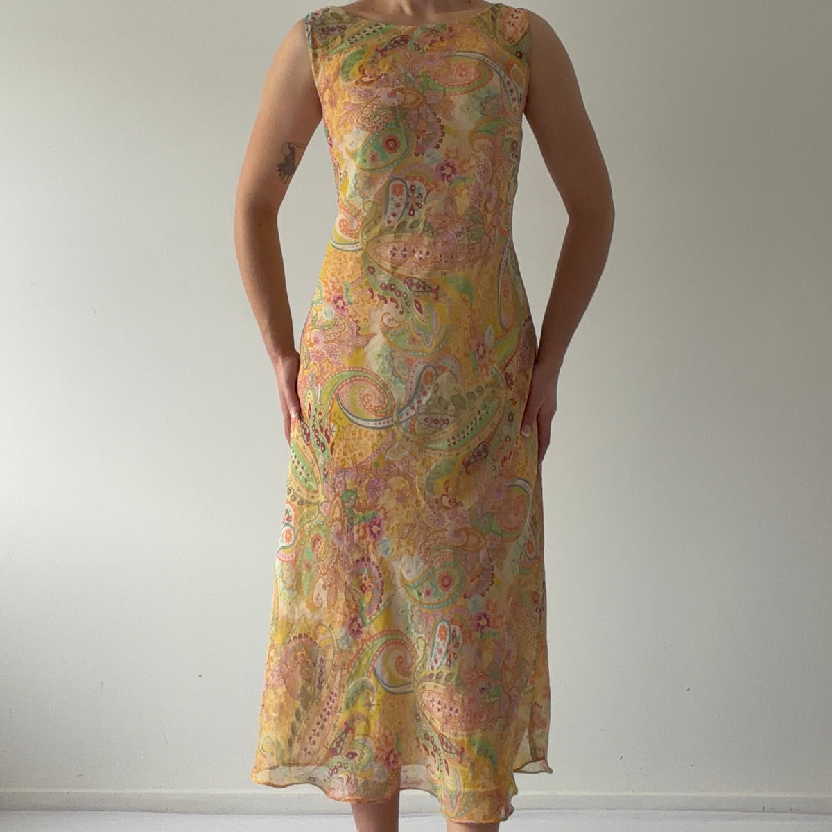 Dressbarn Paisley Midi Dress | L