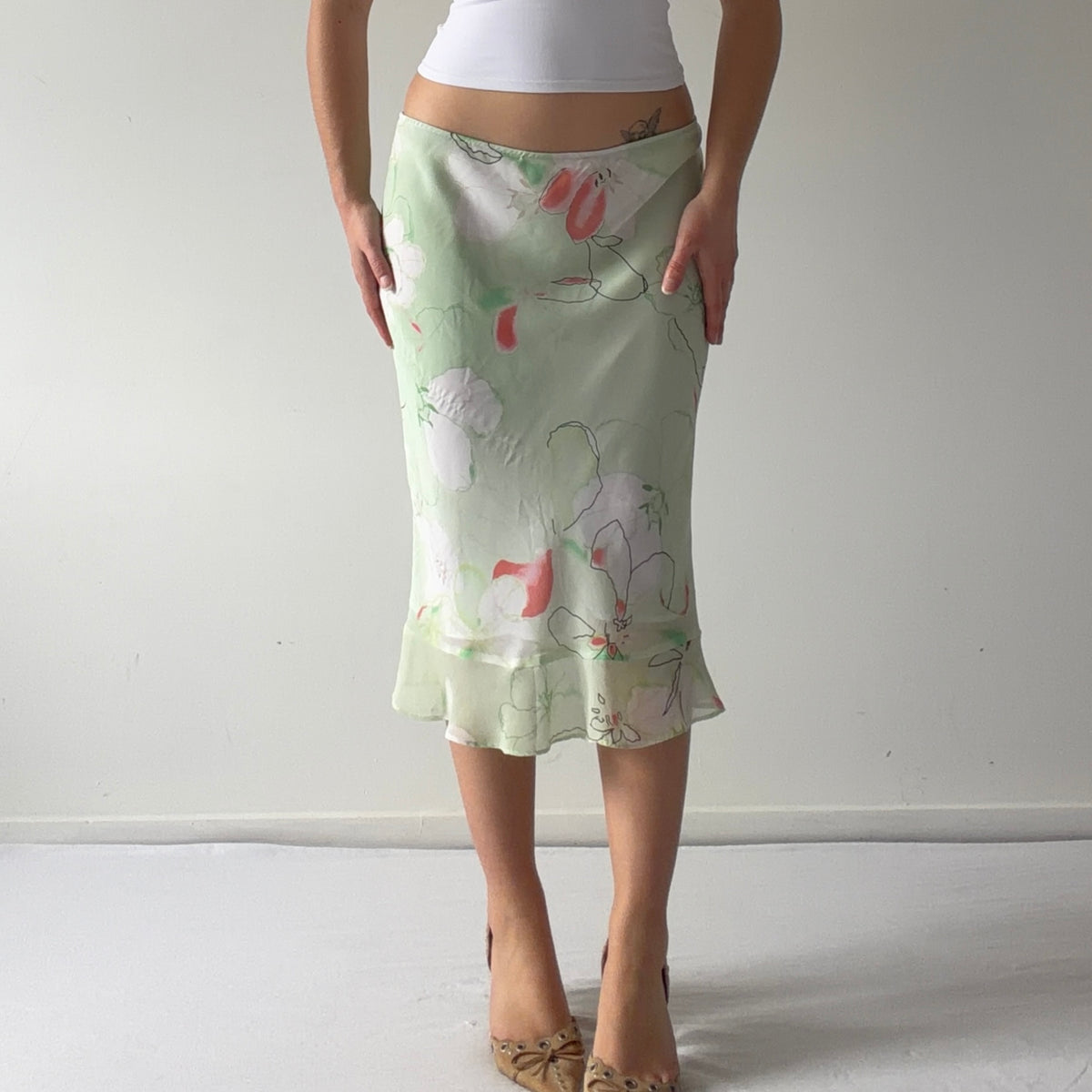 Floral Midi Skirt | 8-10