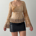 Fang Bell Sleeve Boho Top | 10-12