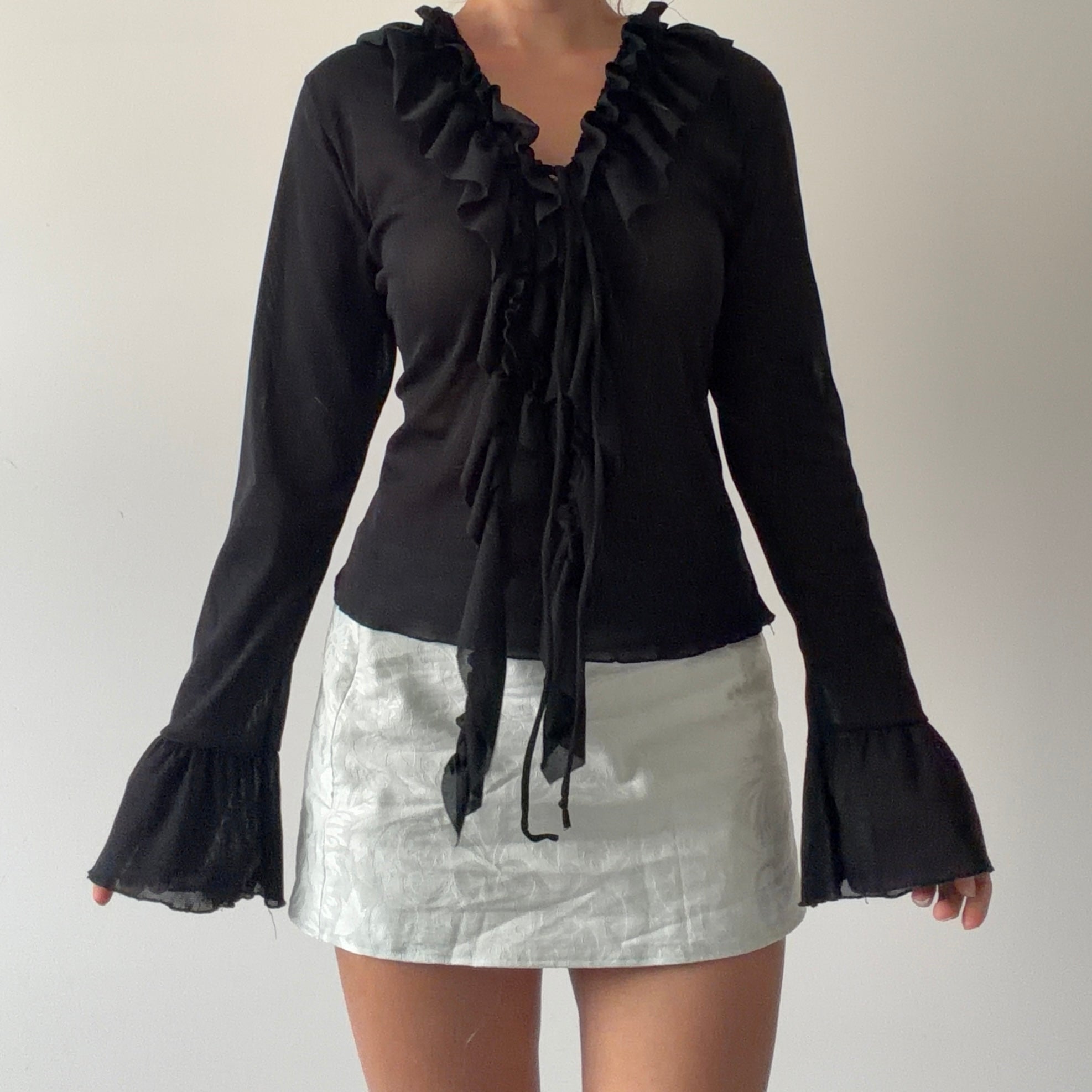 Mixit Ruffle Top | Made in USA | 10-12