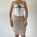 2nd Day Silk Ruched Skirt | 8-10