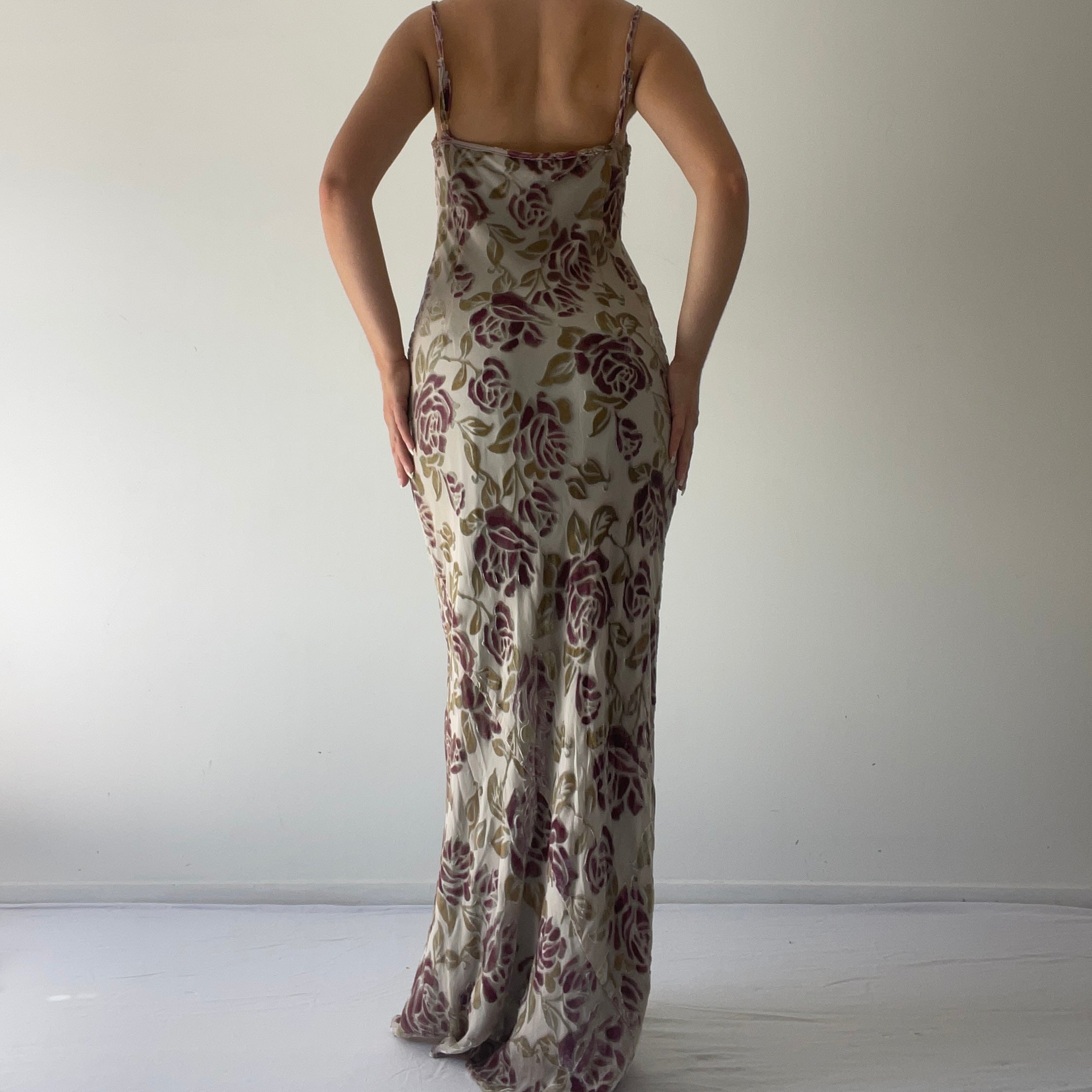 Silk Velvet Burnout Dress | 8-10