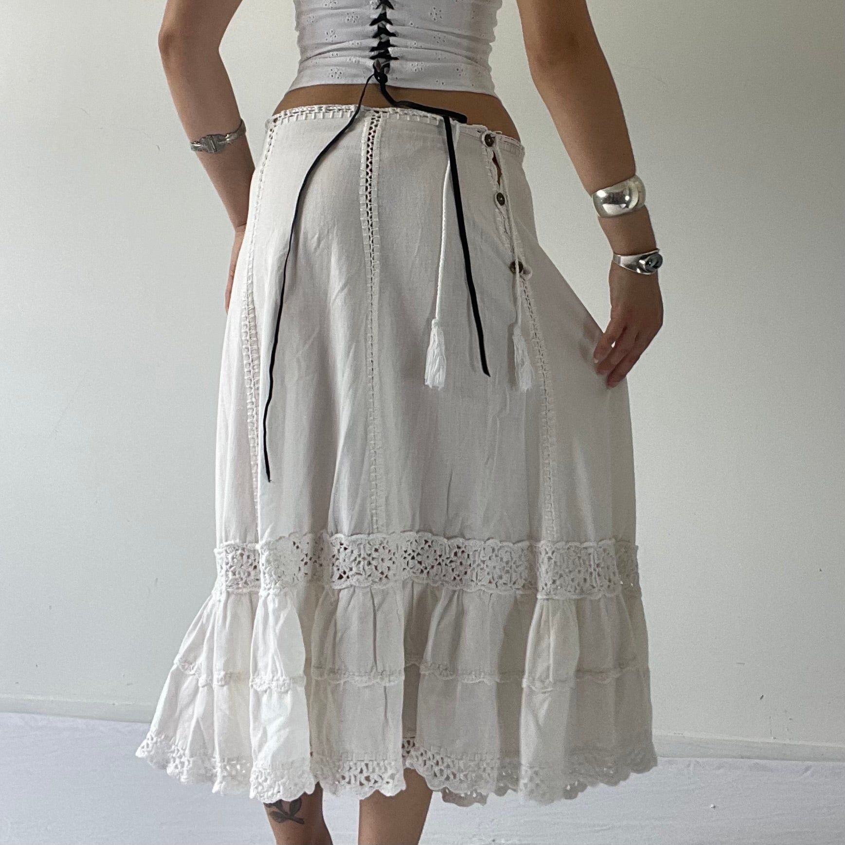 Sanvra Crochet Tiered Skirt | 6-12