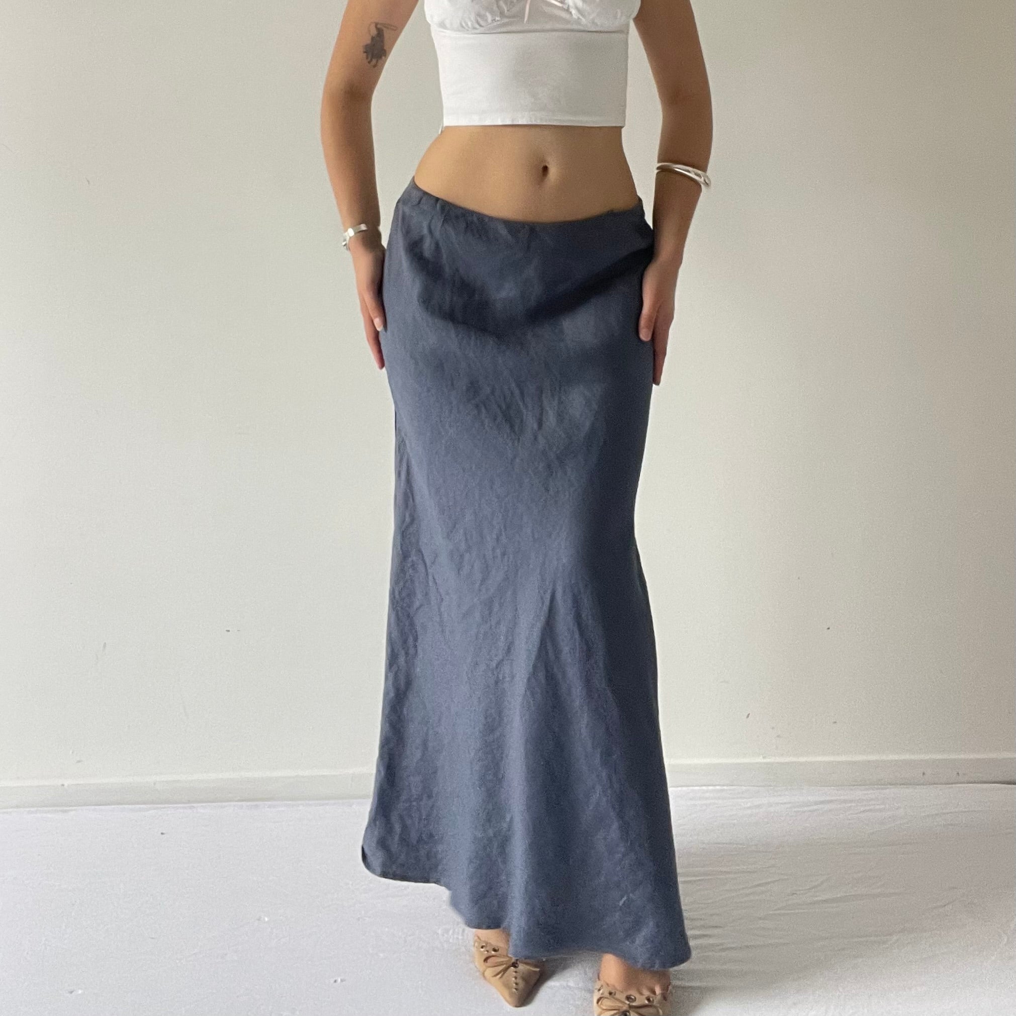 Knueferman Linen Maxi Skirt