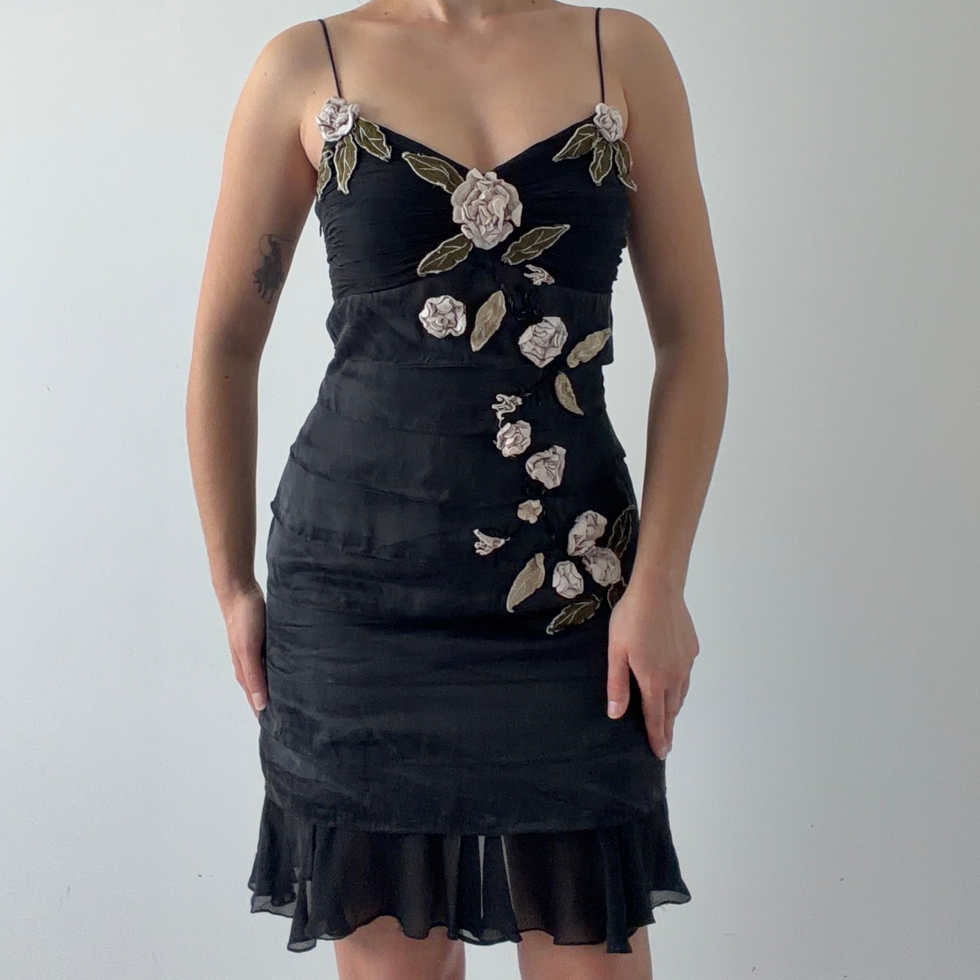 Rare Sue Wong Nocturne Silk Midi Dress | M