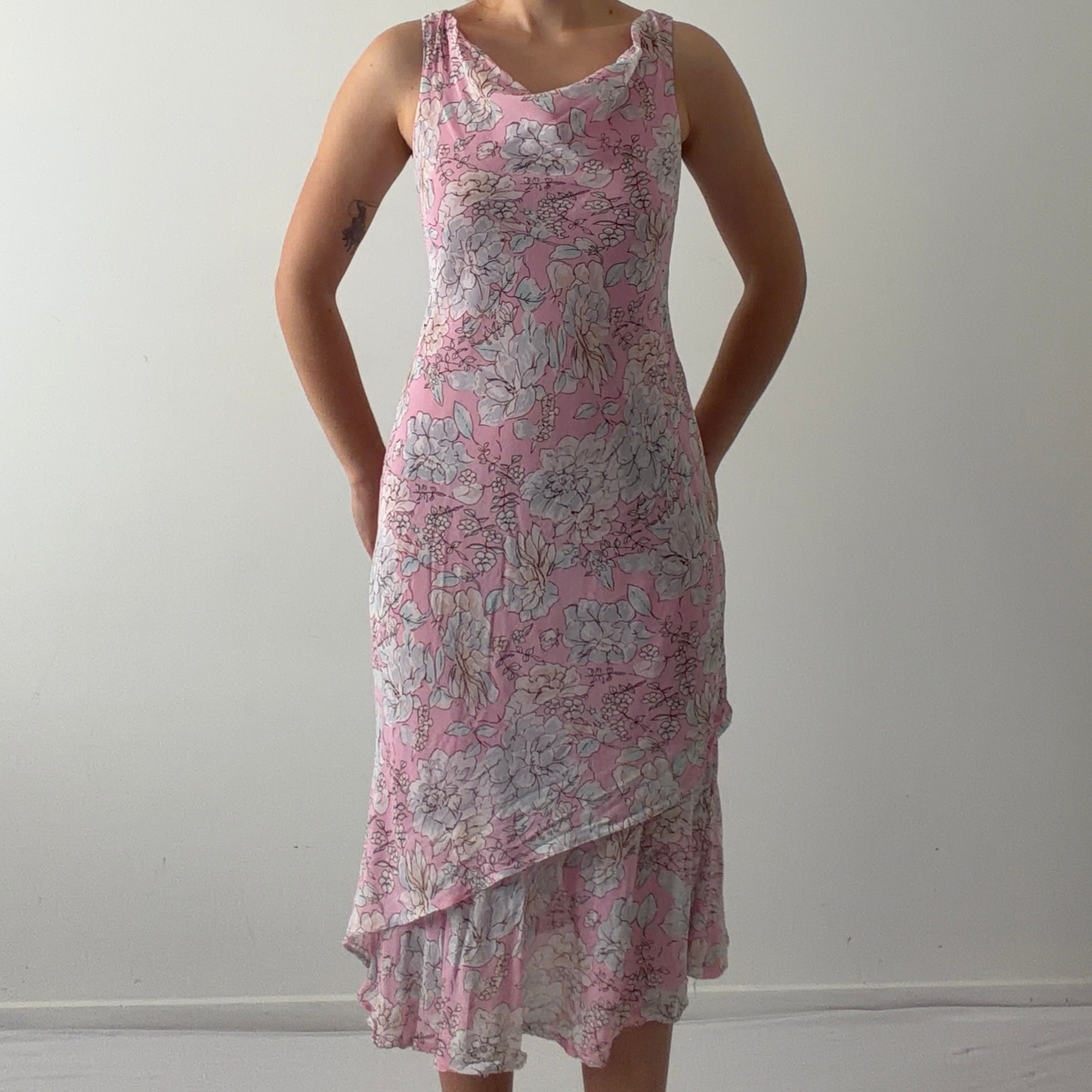LA City Floral Midi Dress | Made in France | S