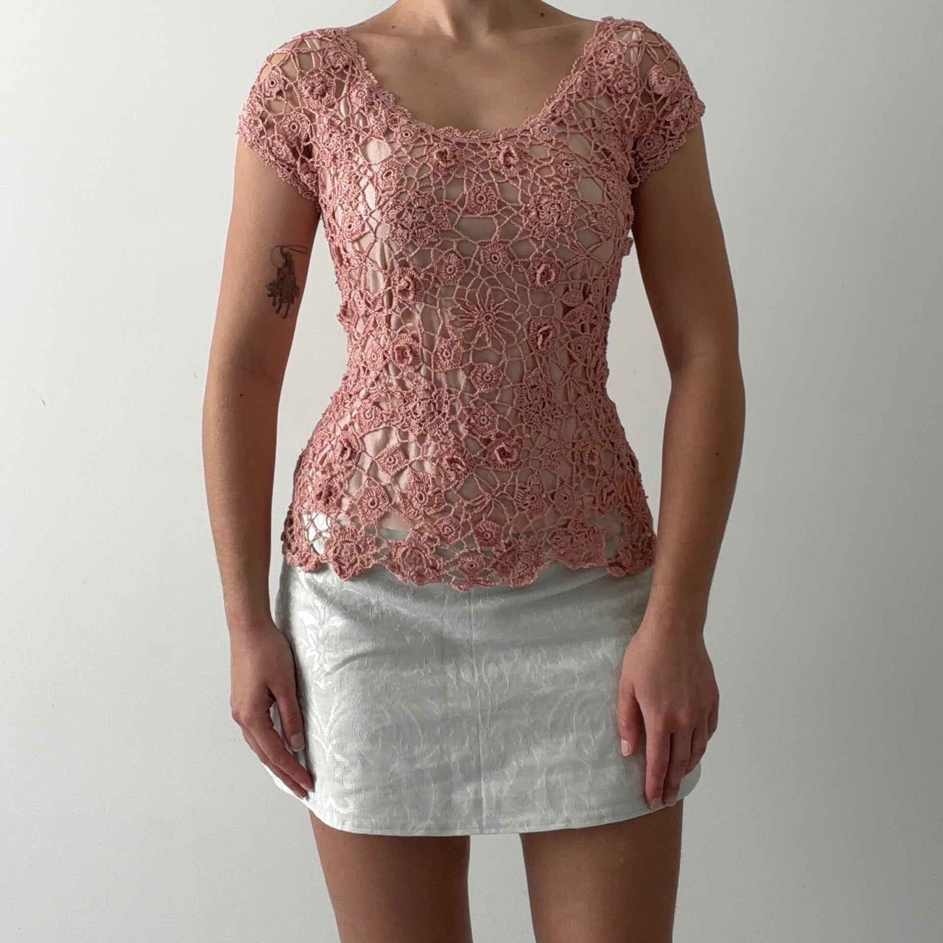 Newport News Crochet Top | M