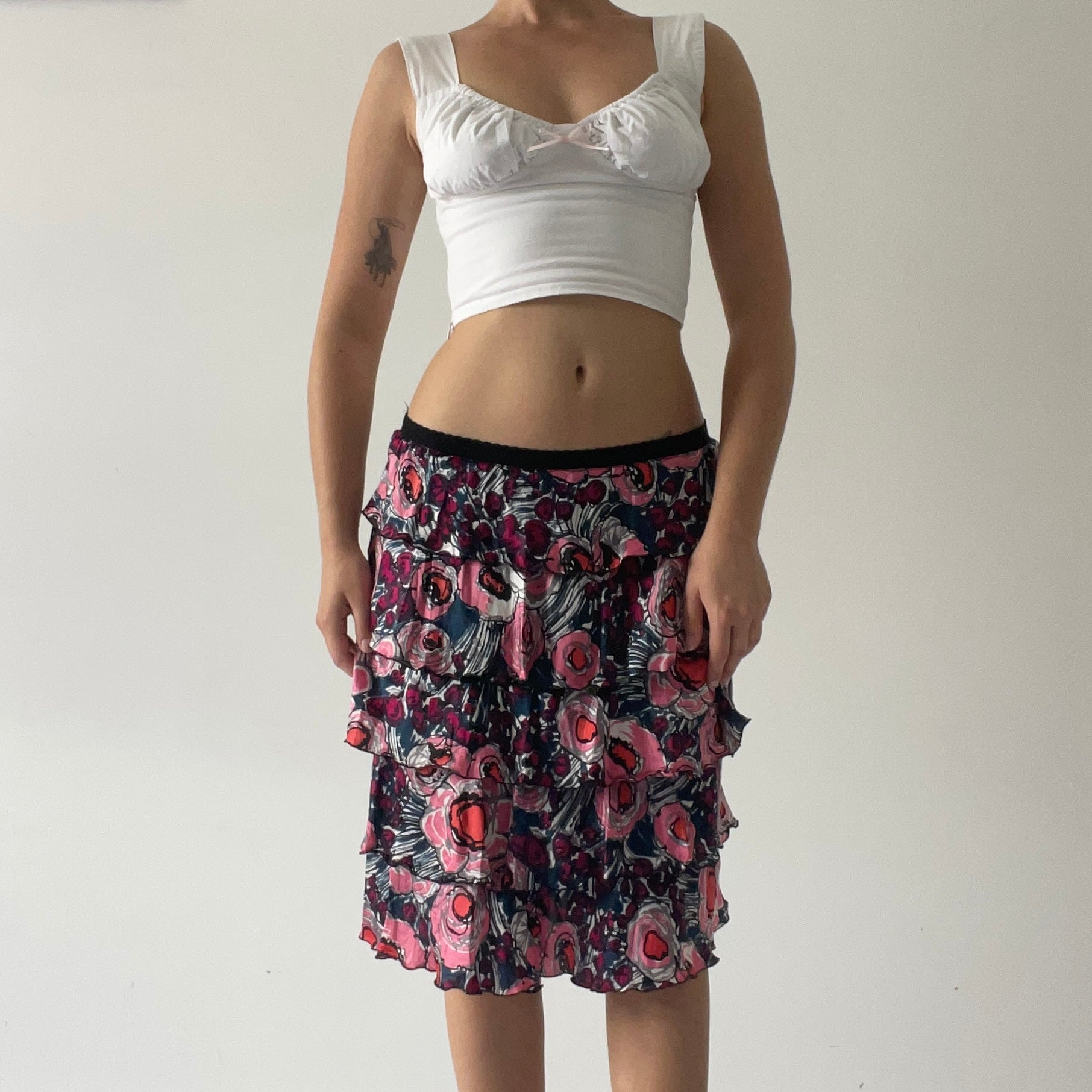 Louche Silk Ruffle Skirt | 6-10