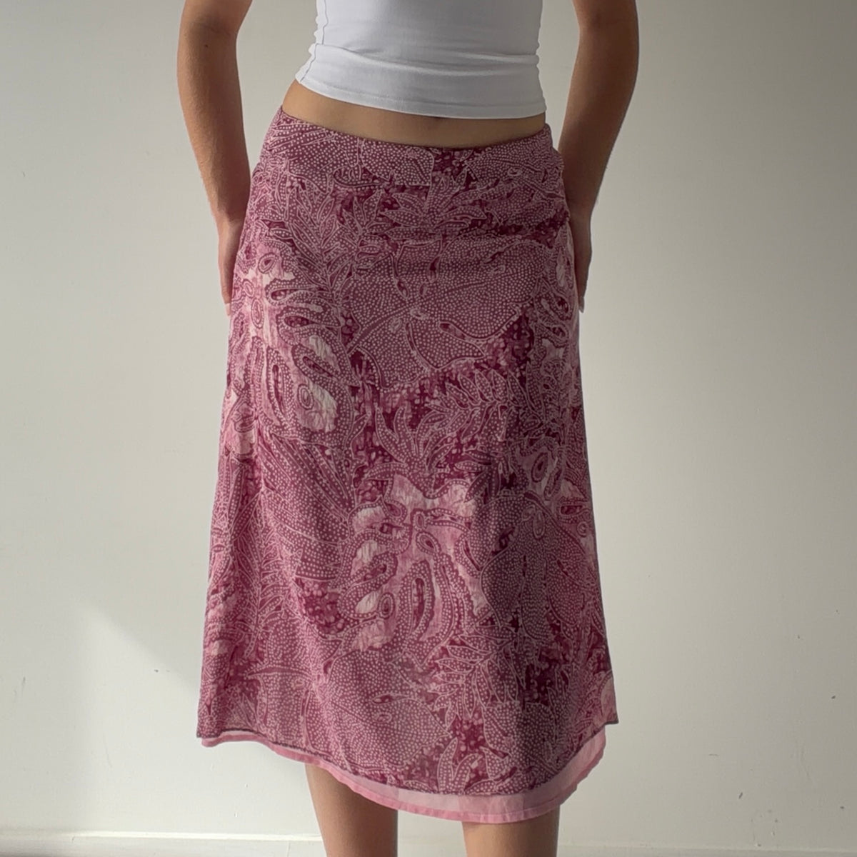 Talbots Silk Midi Skirt | XS