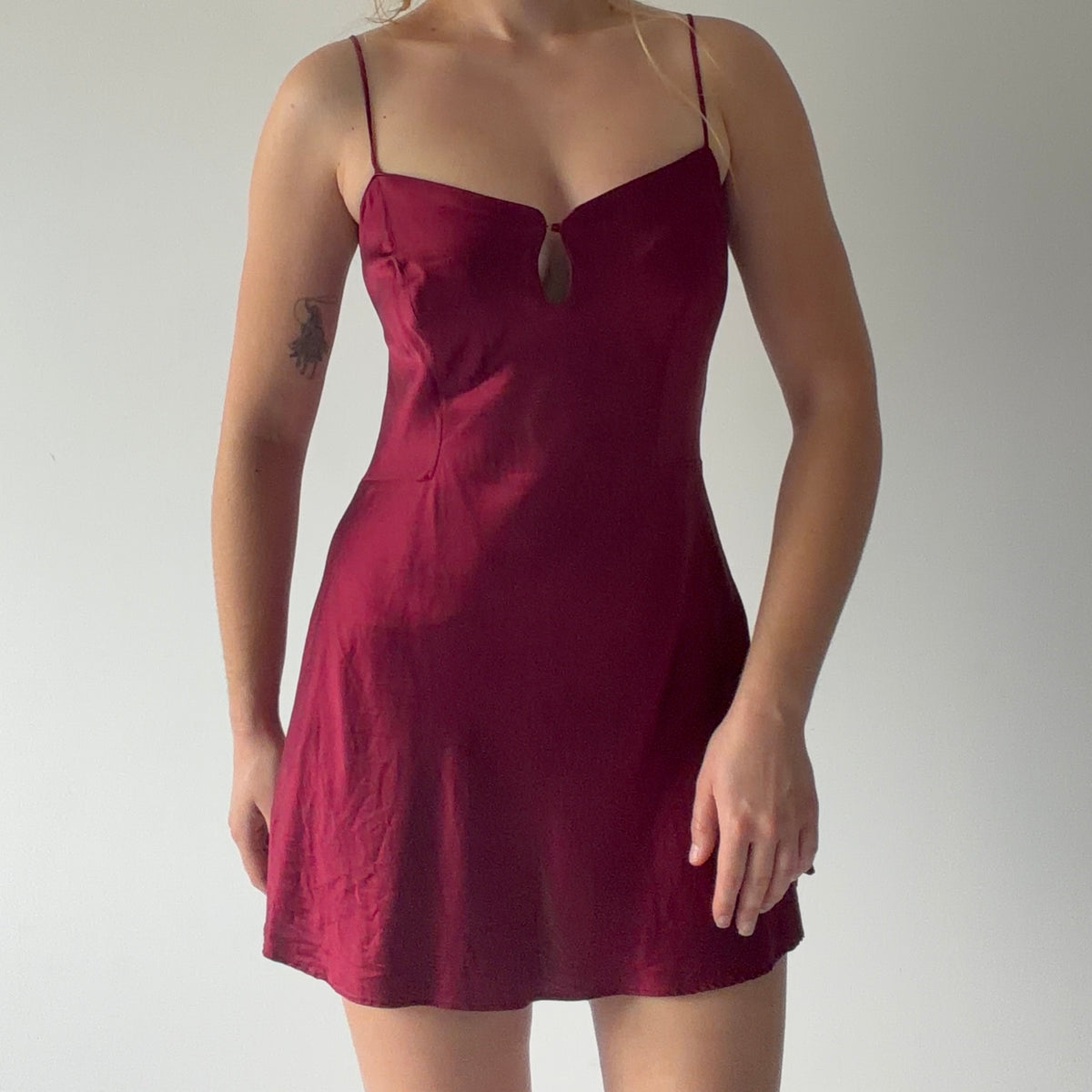 Victoria's Secret Silk Slip | Burgundy | S