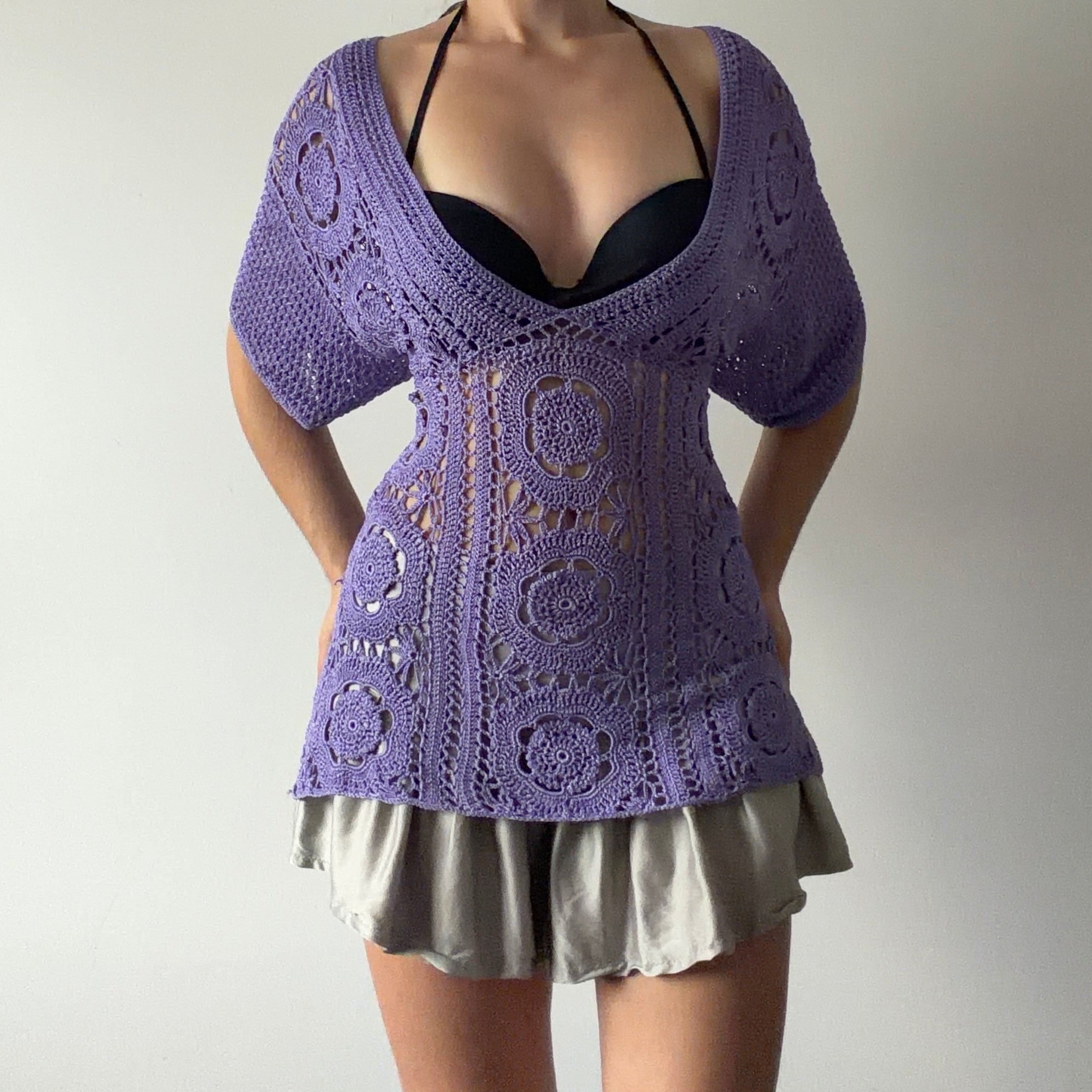 Coldwater Creek Crochet Top | 10-12