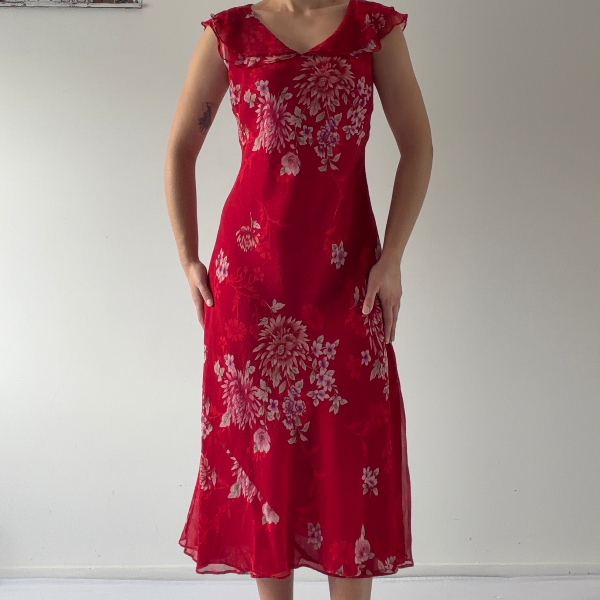 Robbie Bee Silk Midi Dress | 12-14