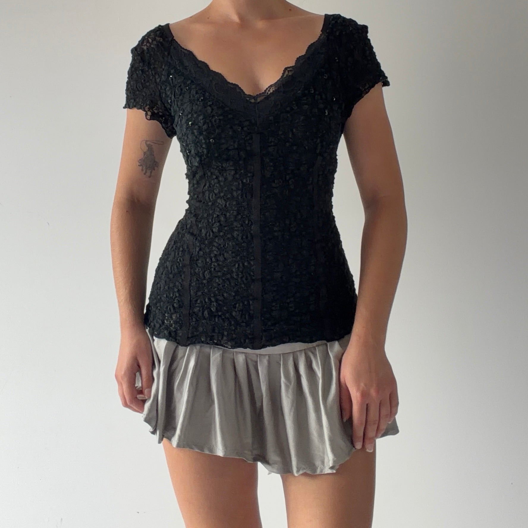 Spiral Lace Babydoll Top | 10-12