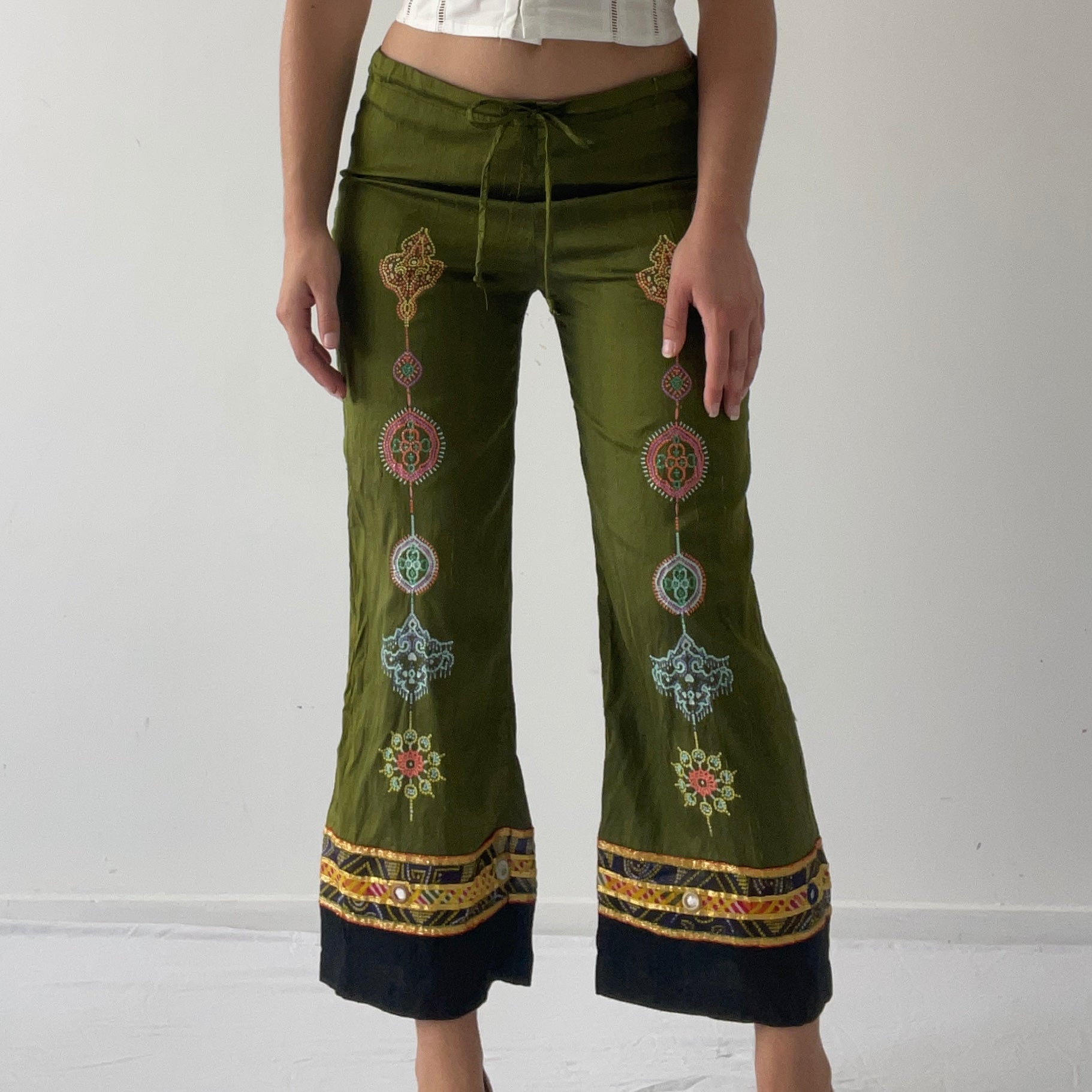 Silk Capri Pant | Made in NZ | S
