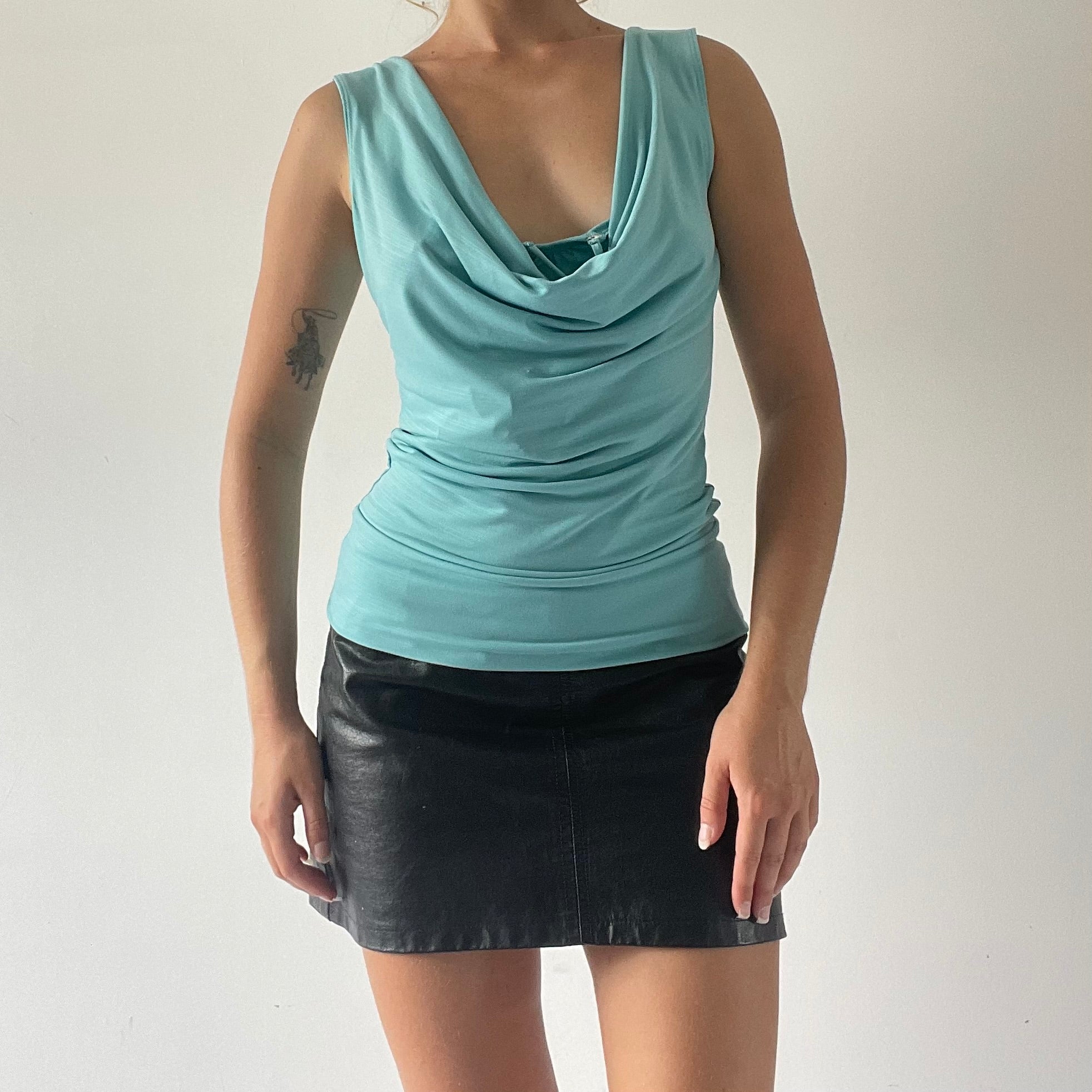 Cowl Halter Top | Made in USA | 6-8