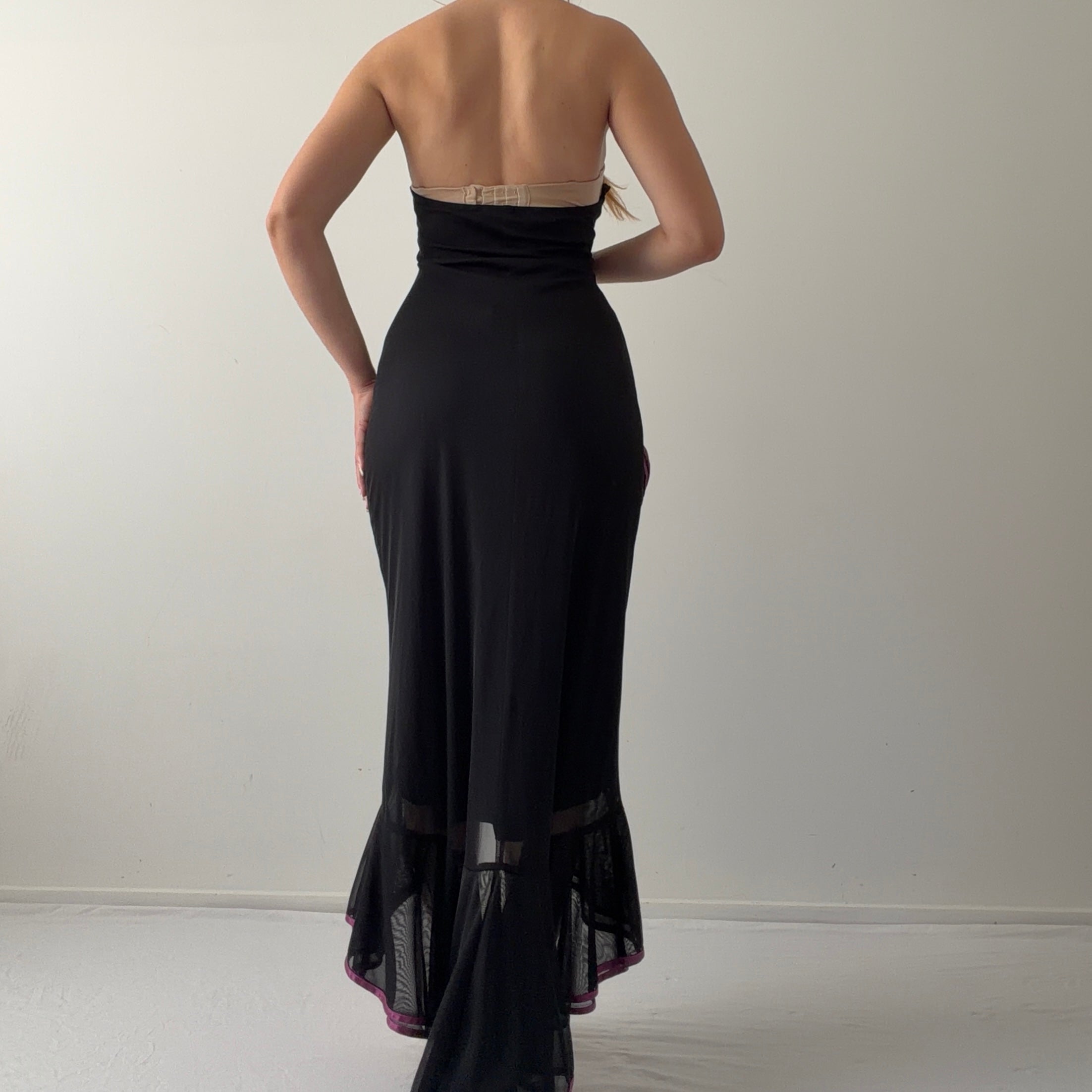 Rampage Ruffle Halter Dress | Made in USA | L