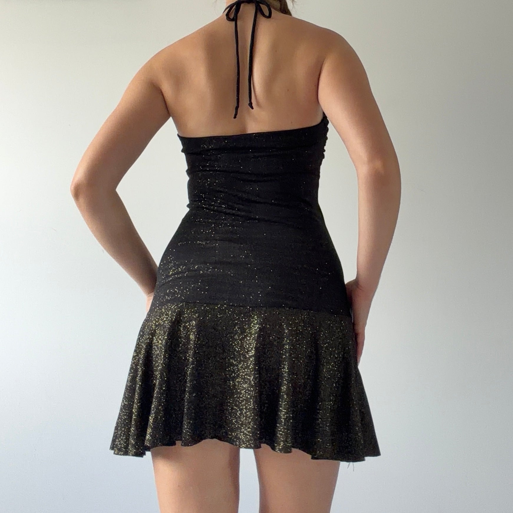 Blockout Halter Mini Dress | Made in AU | 8-10