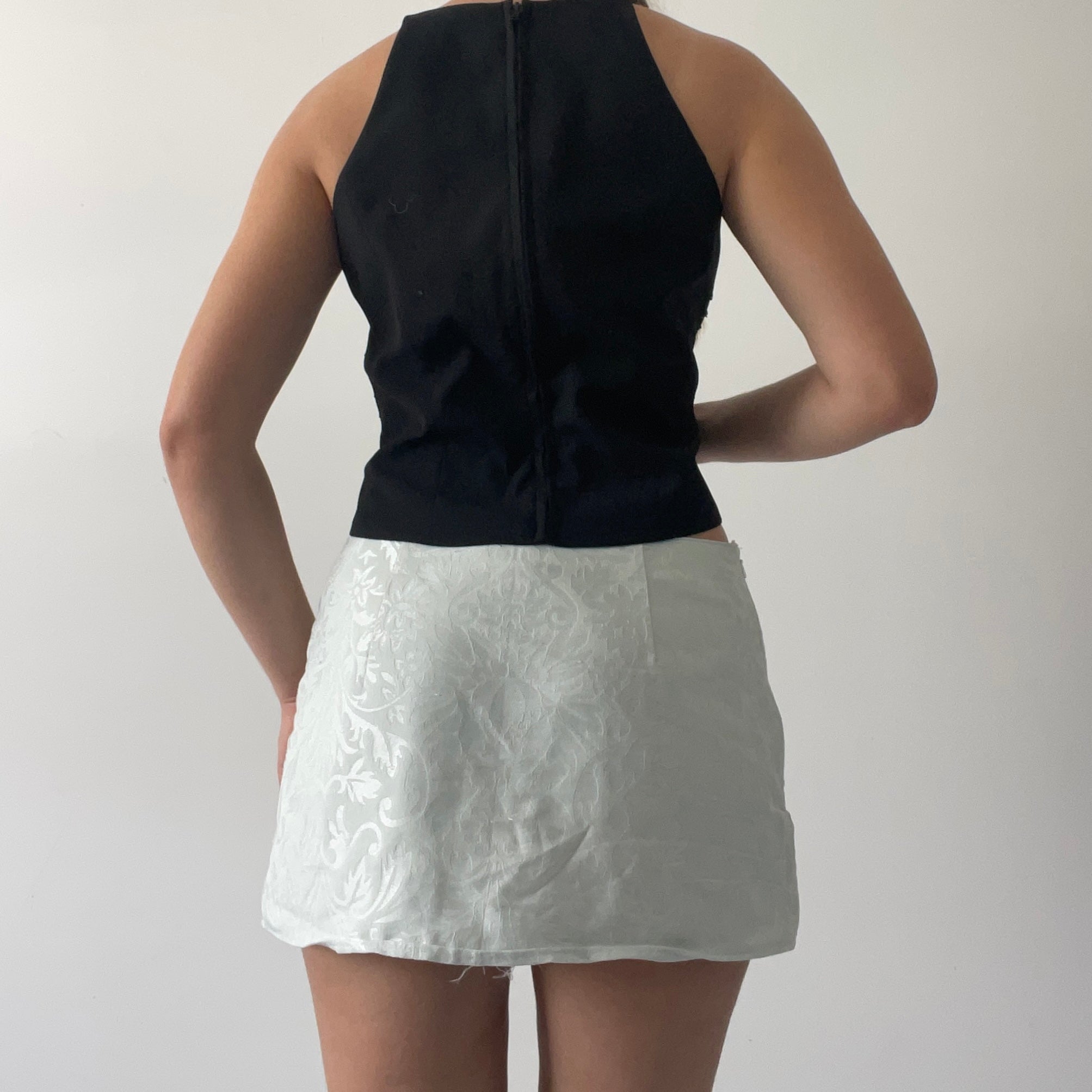 Staxs Beaded Halter Top | M