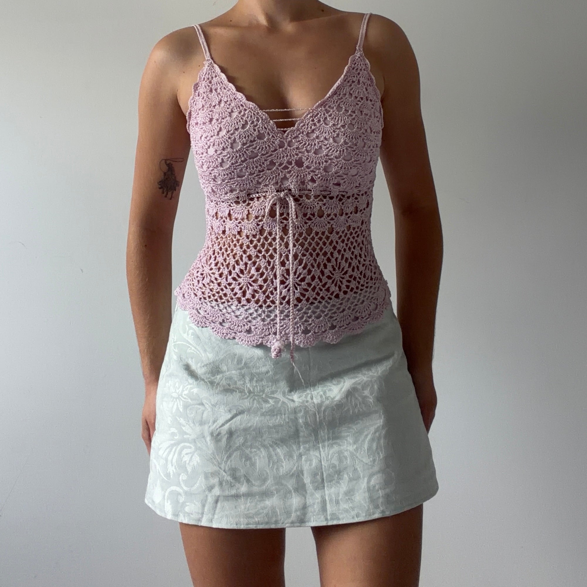 Glittery Crochet Top | 6-8
