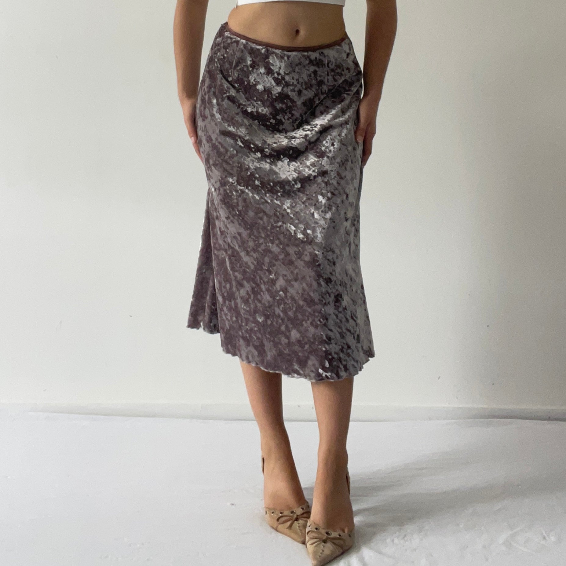 Moiselle Velvet Midi Skirt | 6-12