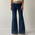 Spiral Low Rise Wide Leg Pants | 10-12