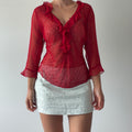Ice Silk Ruffle Top | 10-12