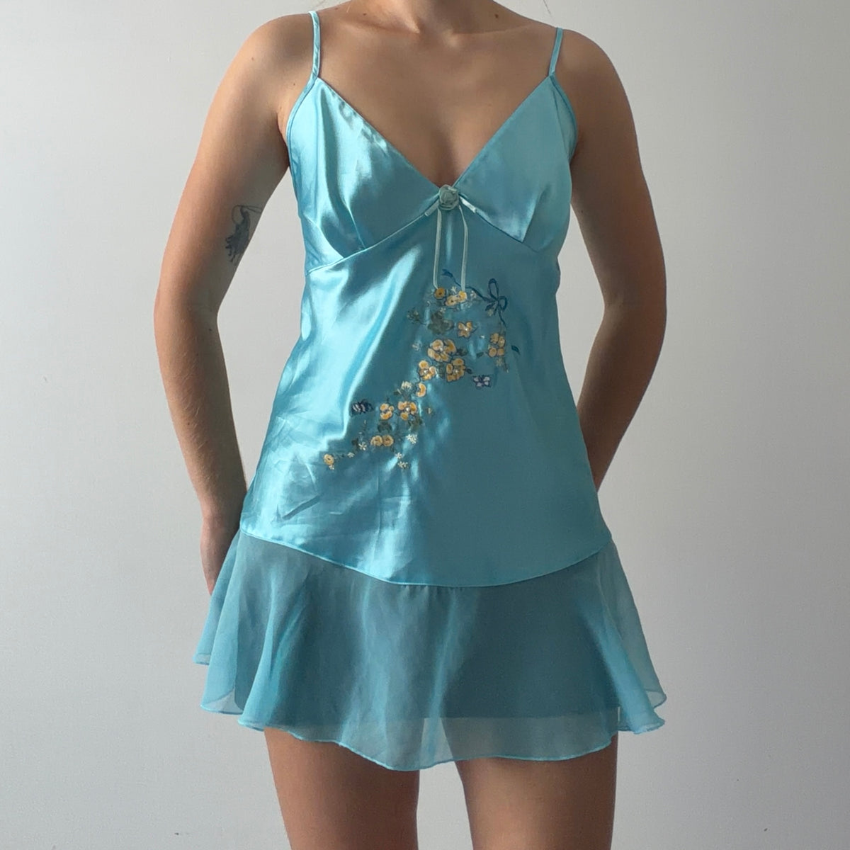 Secret Treasures Satin Mini Slip | M