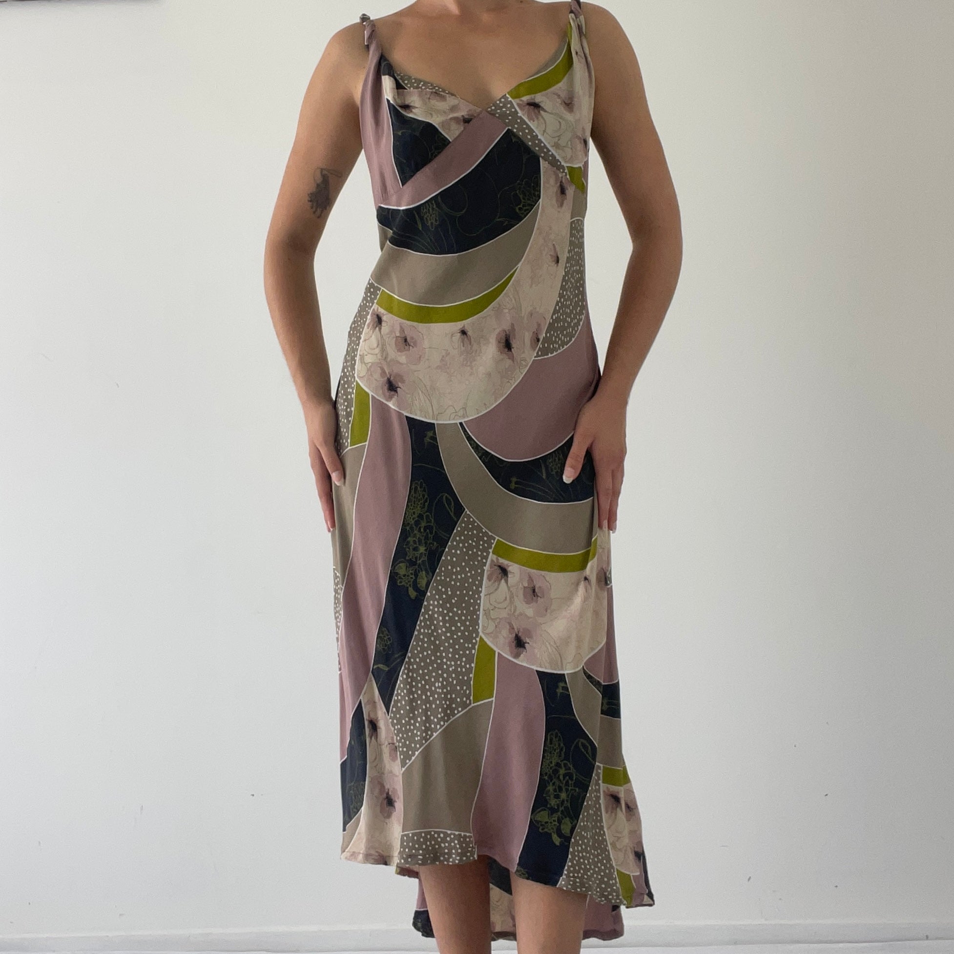 Bias Midi Slip Dress | 10-12