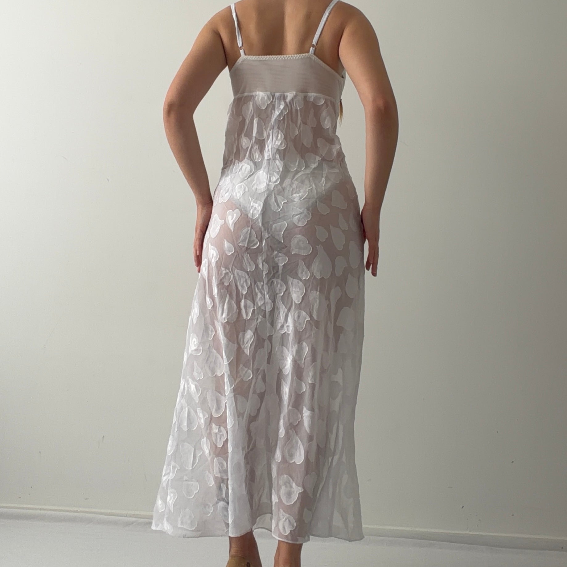 Victoria's Secret Maxi Slip Heart Dress | M