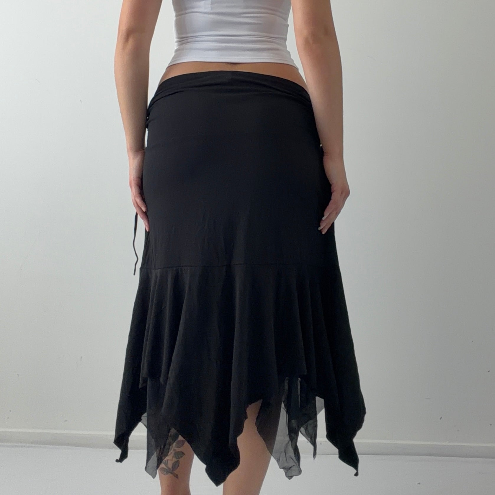 Asymmetric Midi Skirt | 10-12